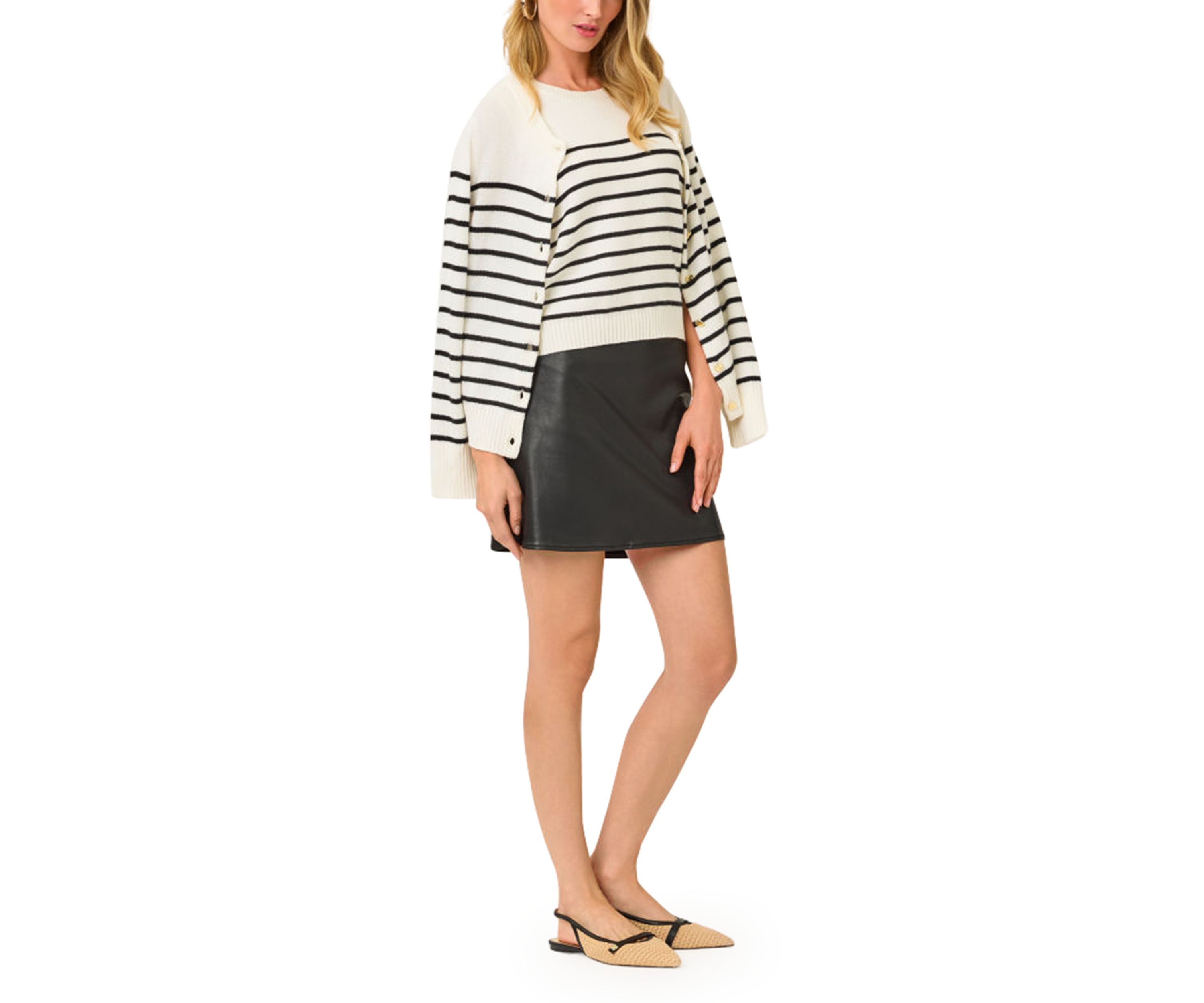 Womens Sarissa Coated Denim Mini Skirt