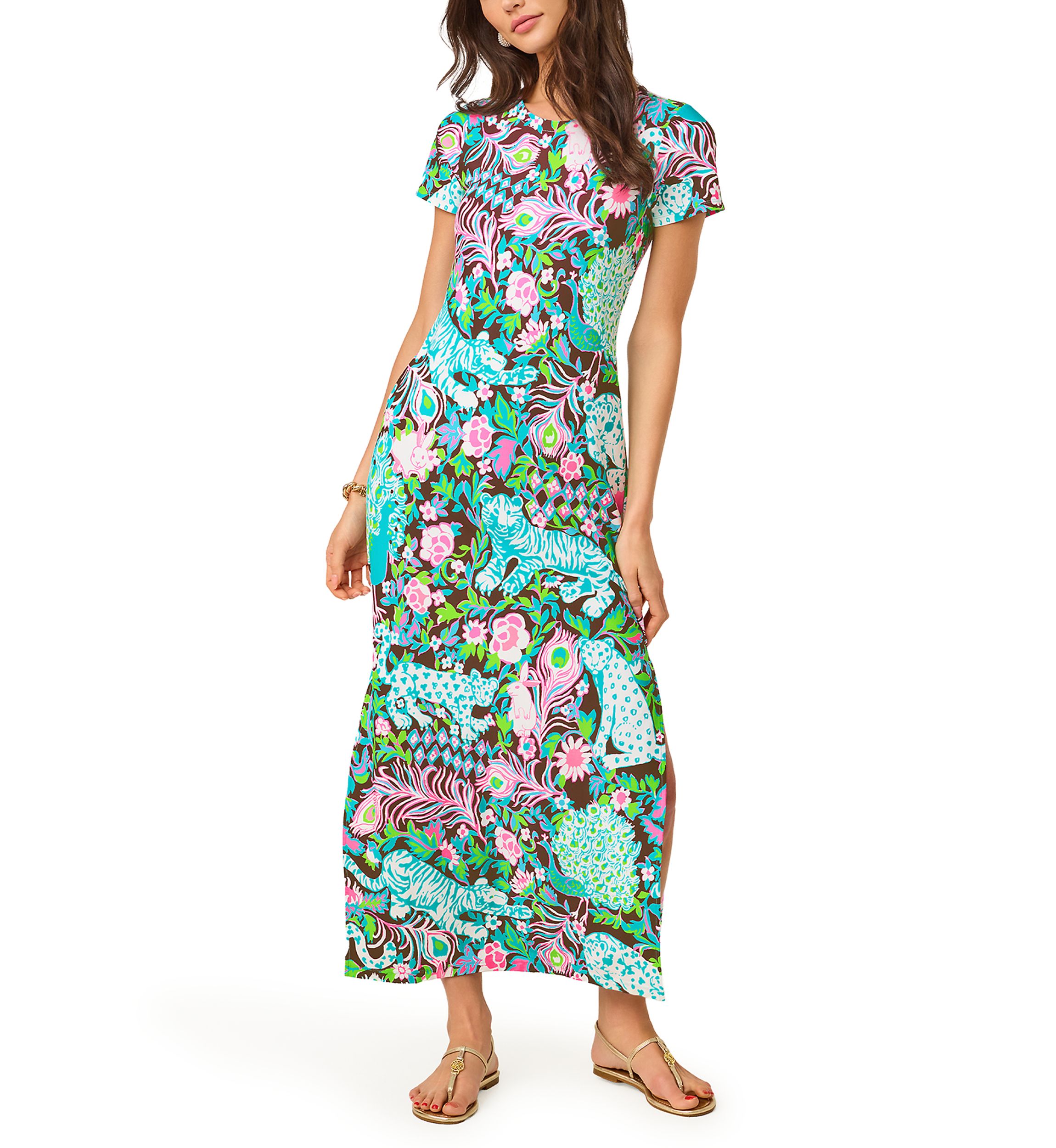 wide cut dress pants Cut-Out Waist Wide-Leg Maxi Evening Dress Uk Color:C2 lounging around or outdoor Kanali K - 1913