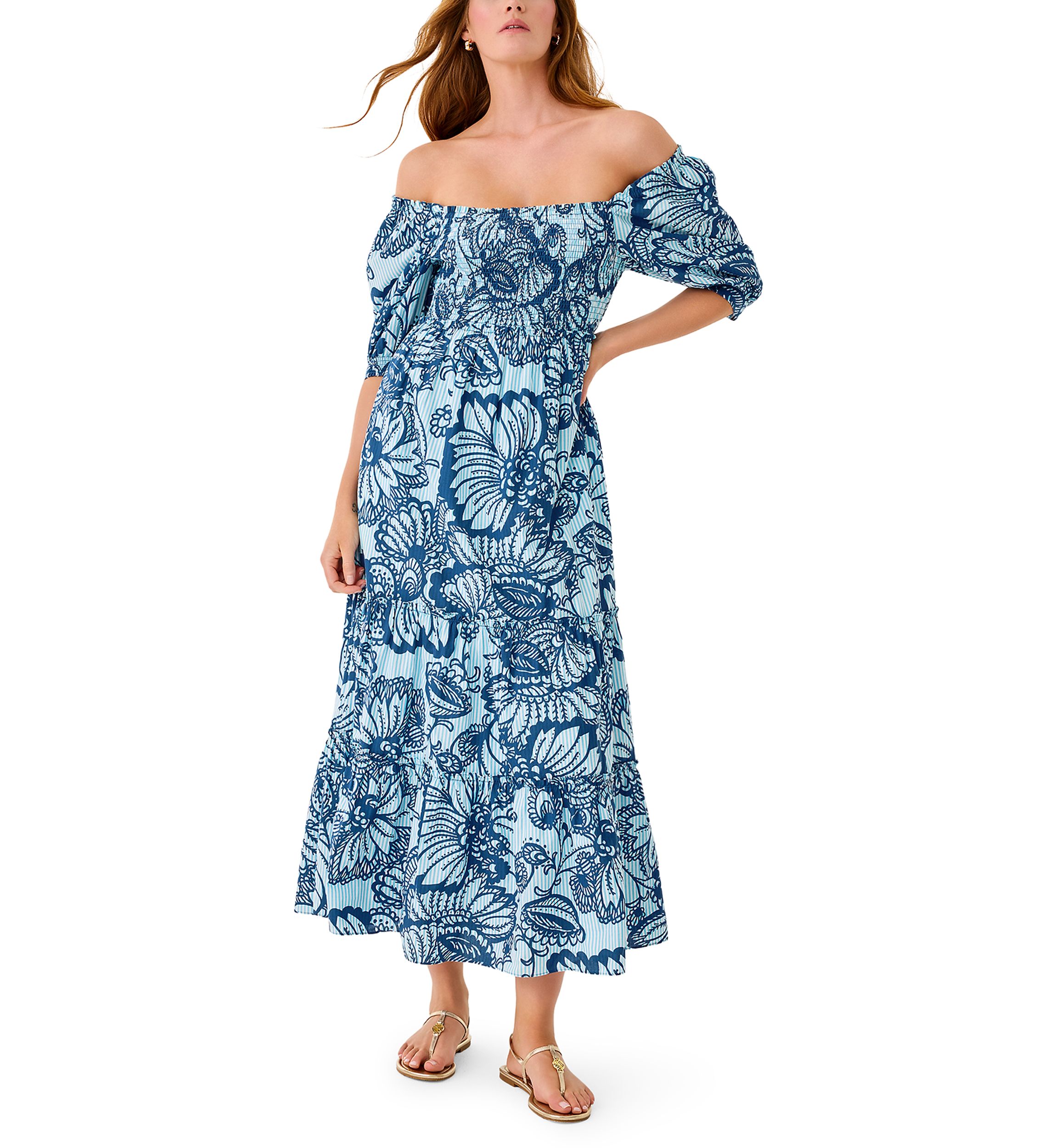Lilly Pulitzer Women's Hadley Smocked Maxi Dress | Belk