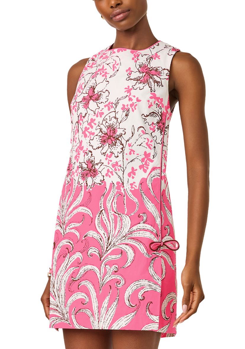 lilly pulitzer pink dress Ettie Stretch Shift Colour:BLUE LEOPARD PRINT Women's Crochet Midi Dresses 10795212 Pulitzer maxi dress and separate undershorts with