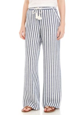 Jolt Tassel Linen Sailor Palazzo Pants | belk