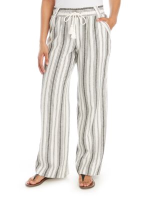 white tassel pants