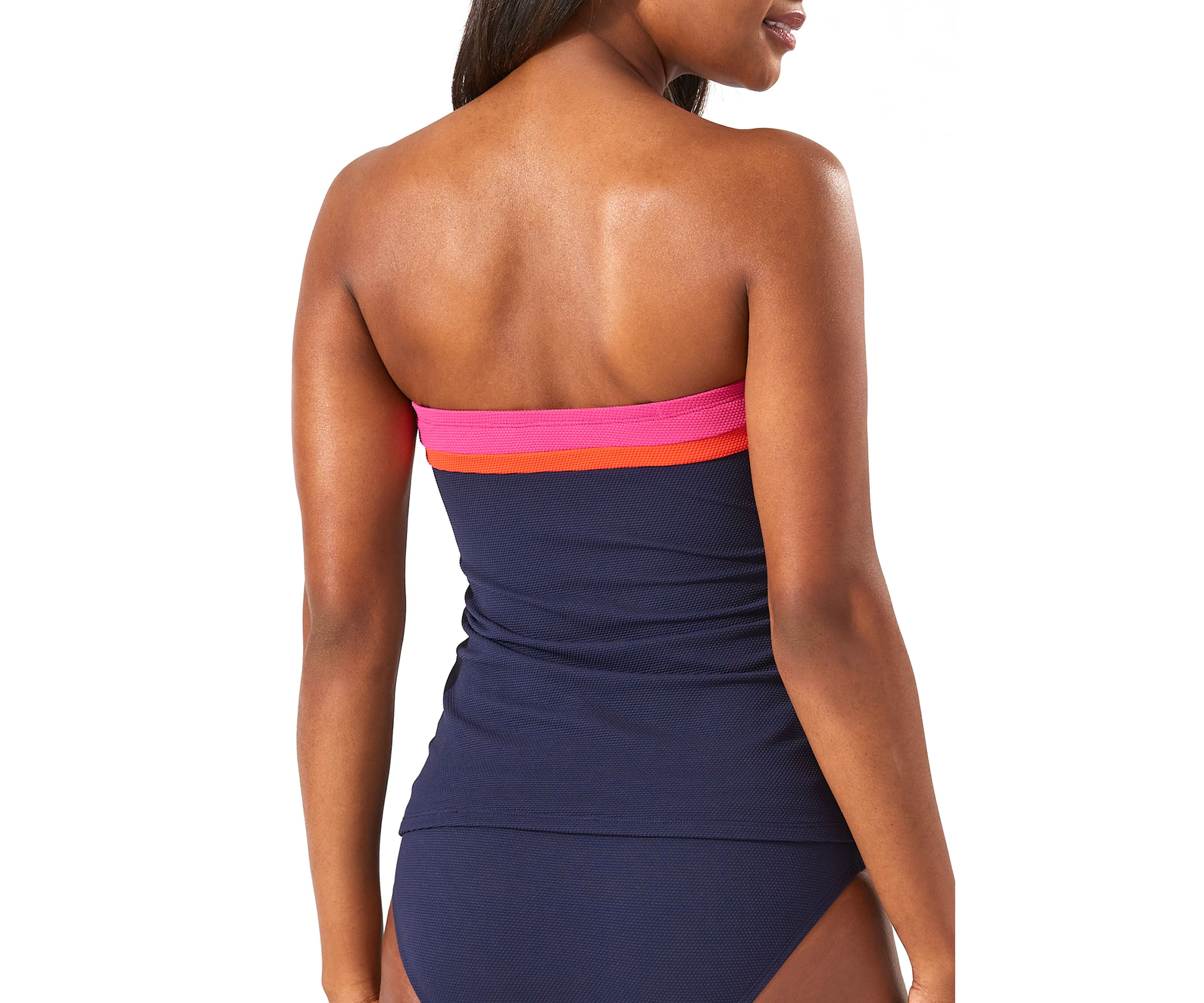 Color Block Swim Tankini Top