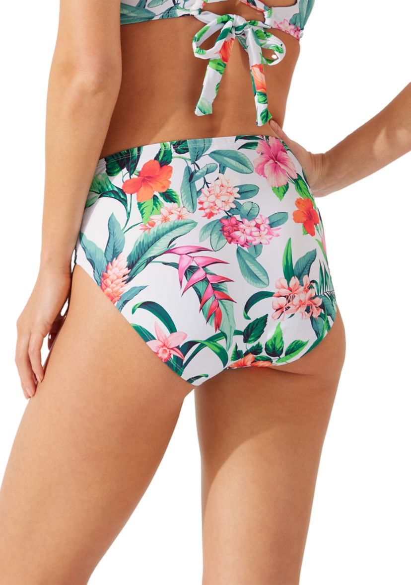 Tropi-Calling Twist High Waist Swim Bottoms 