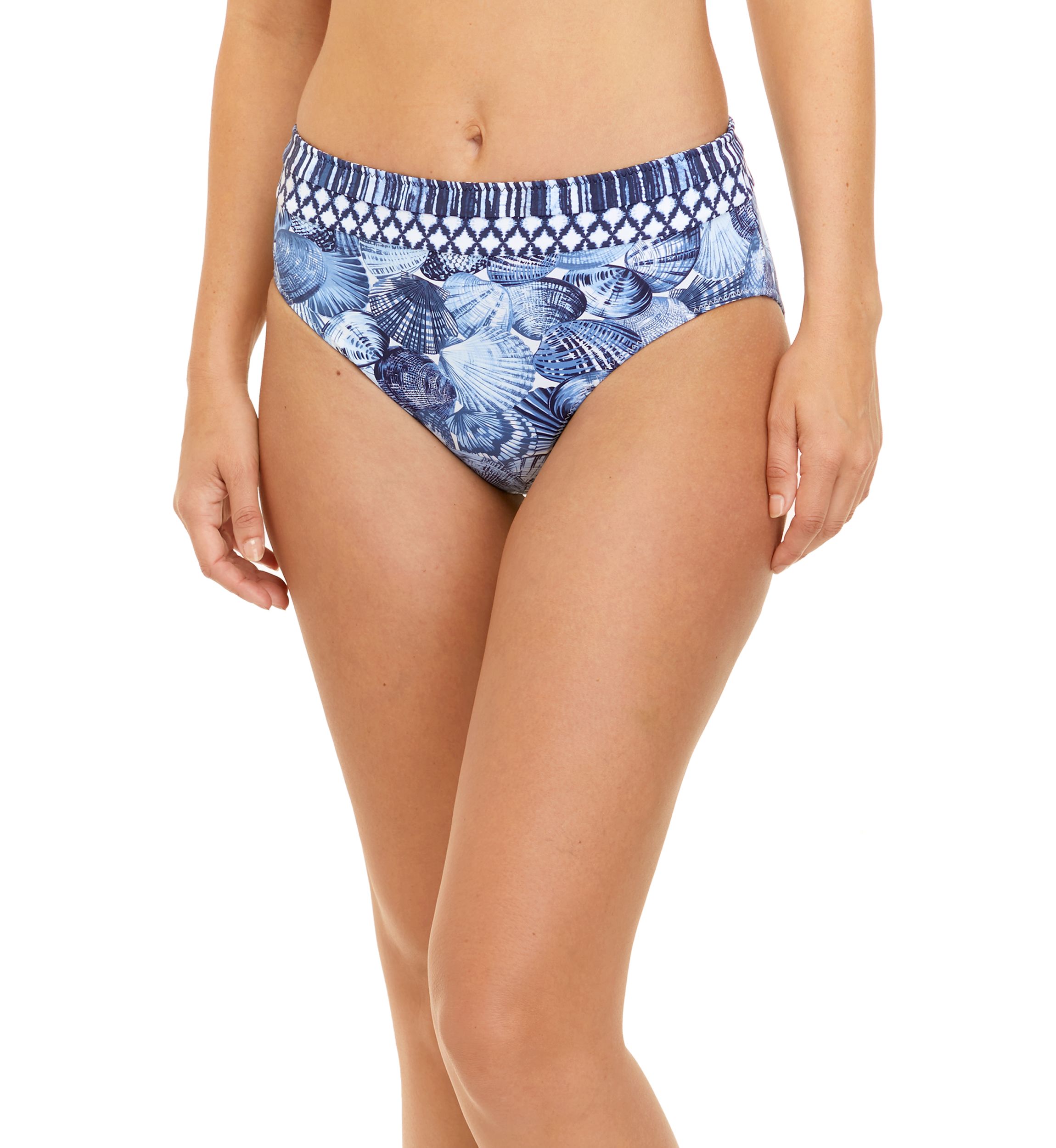 Sanibelle Blues Reversible High Waist Swim Bottoms