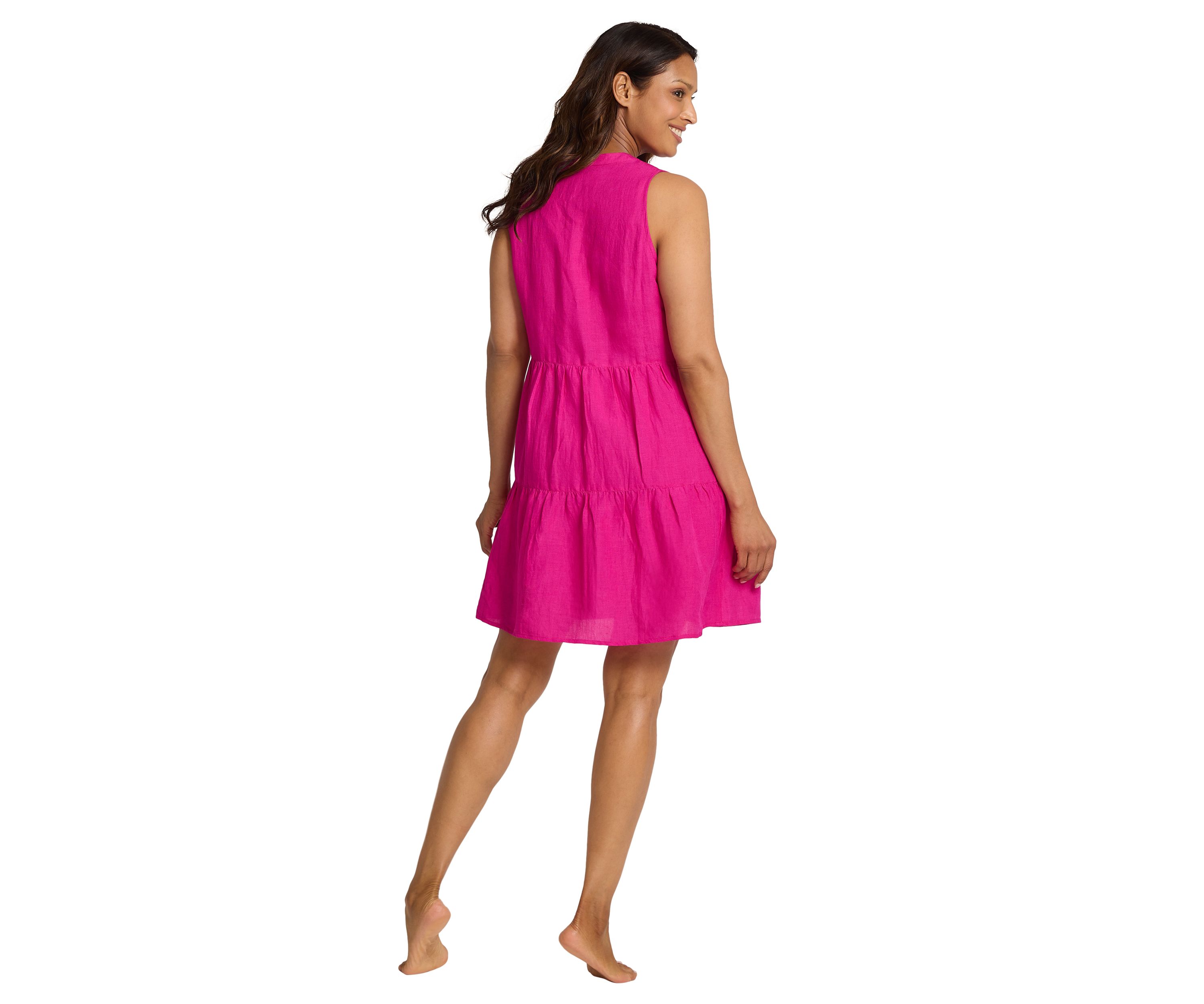 St. Lucia Sleeveless Tiered Dress