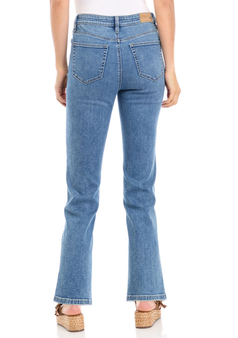 Womens Mid Rise Bootcut Jeans