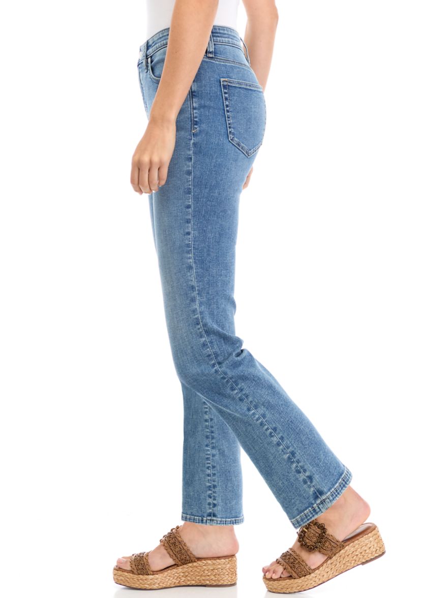 Womens Mid Rise Bootcut Jeans