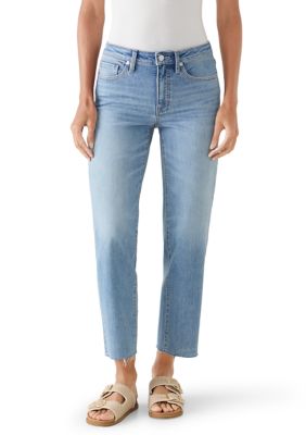 Tommy Bahama Women's High Rise Crop Straight Leg Jeans, 8