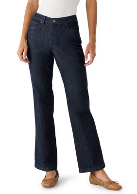 Tommy Bahama Women's Mid Rise Flare Jeans, Navy Blue, 16