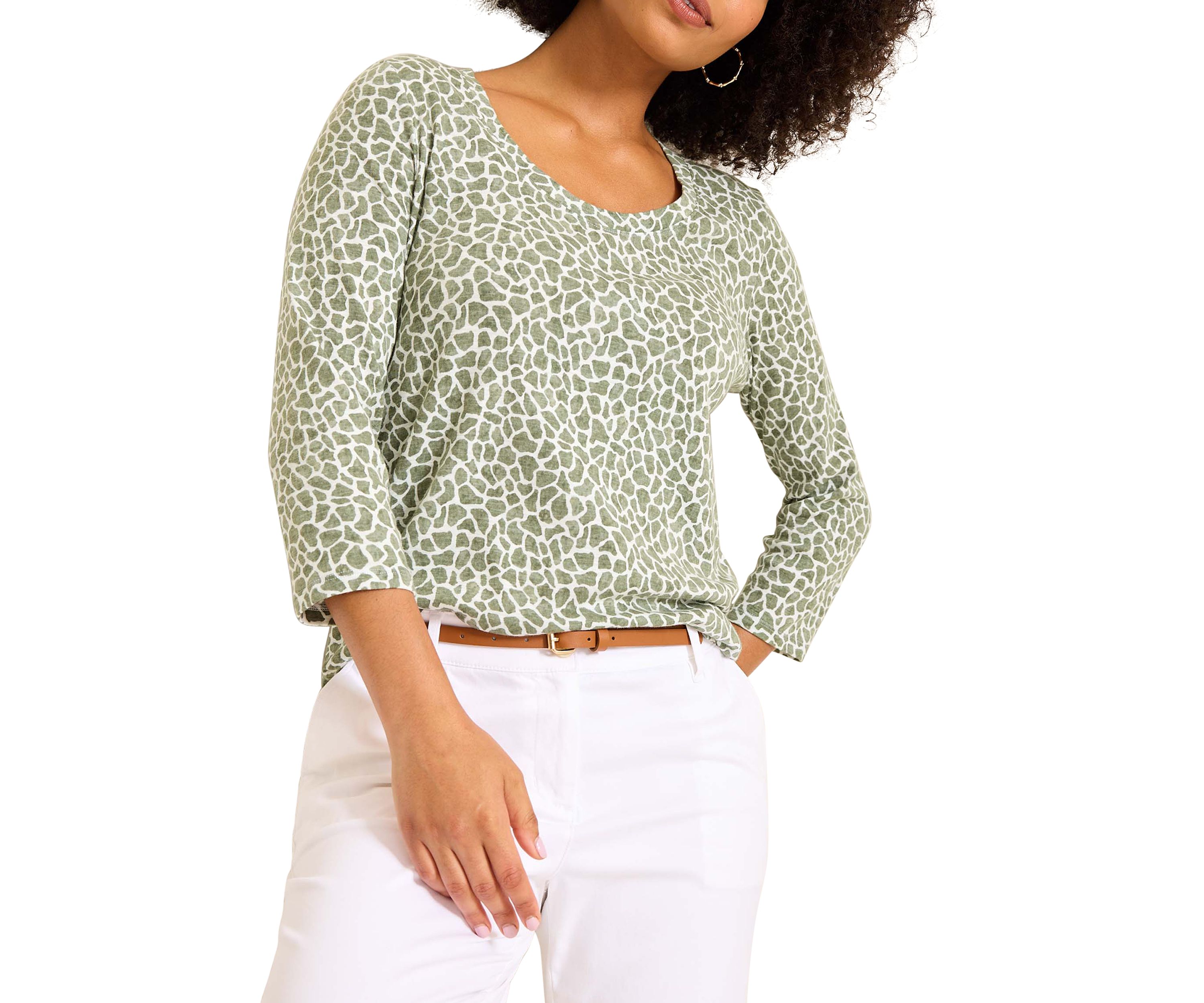 Womens Ashby Isles Safari Spots T-Shirt 