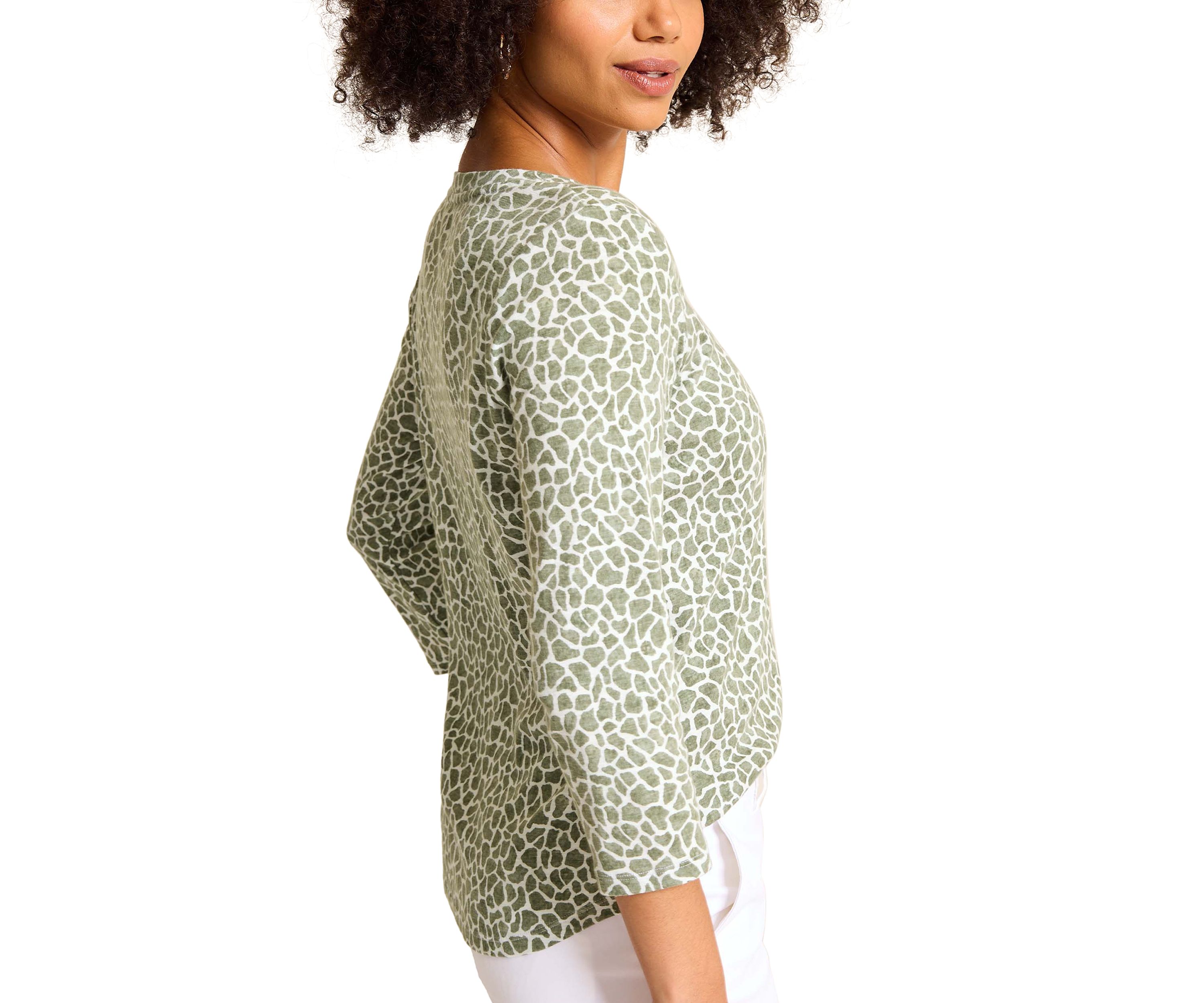 Womens Ashby Isles Safari Spots T-Shirt 