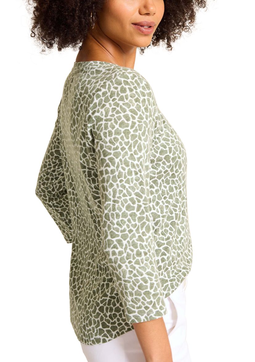 Womens Ashby Isles Safari Spots T-Shirt 