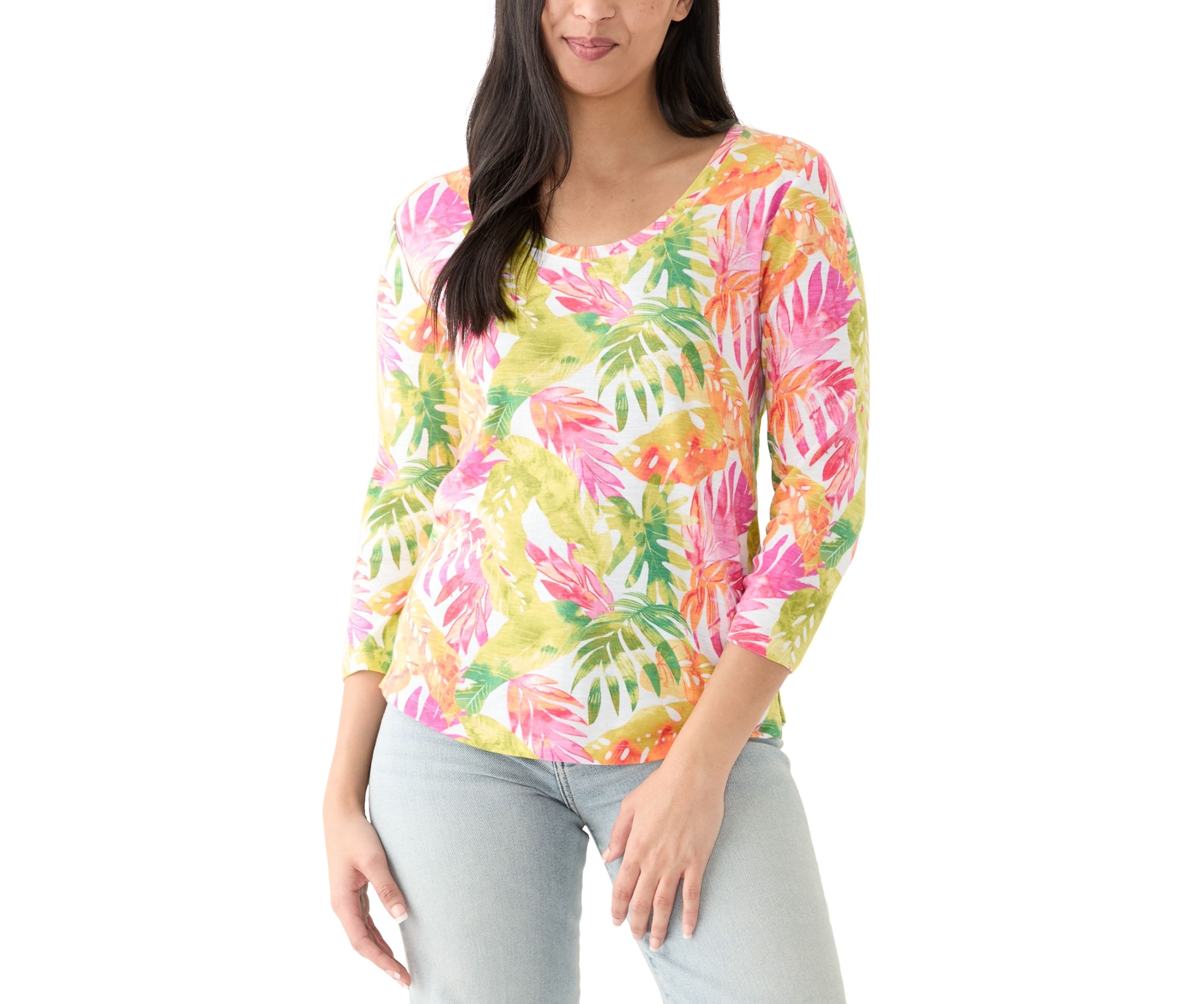 Womens Ashby Isles Tropicana Printed T-Shirt