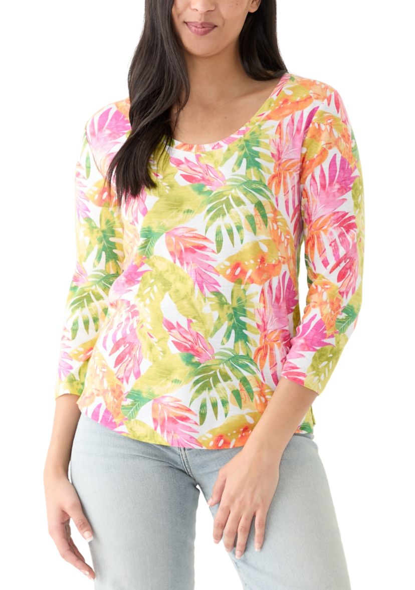 Womens Ashby Isles Tropicana Printed T-Shirt