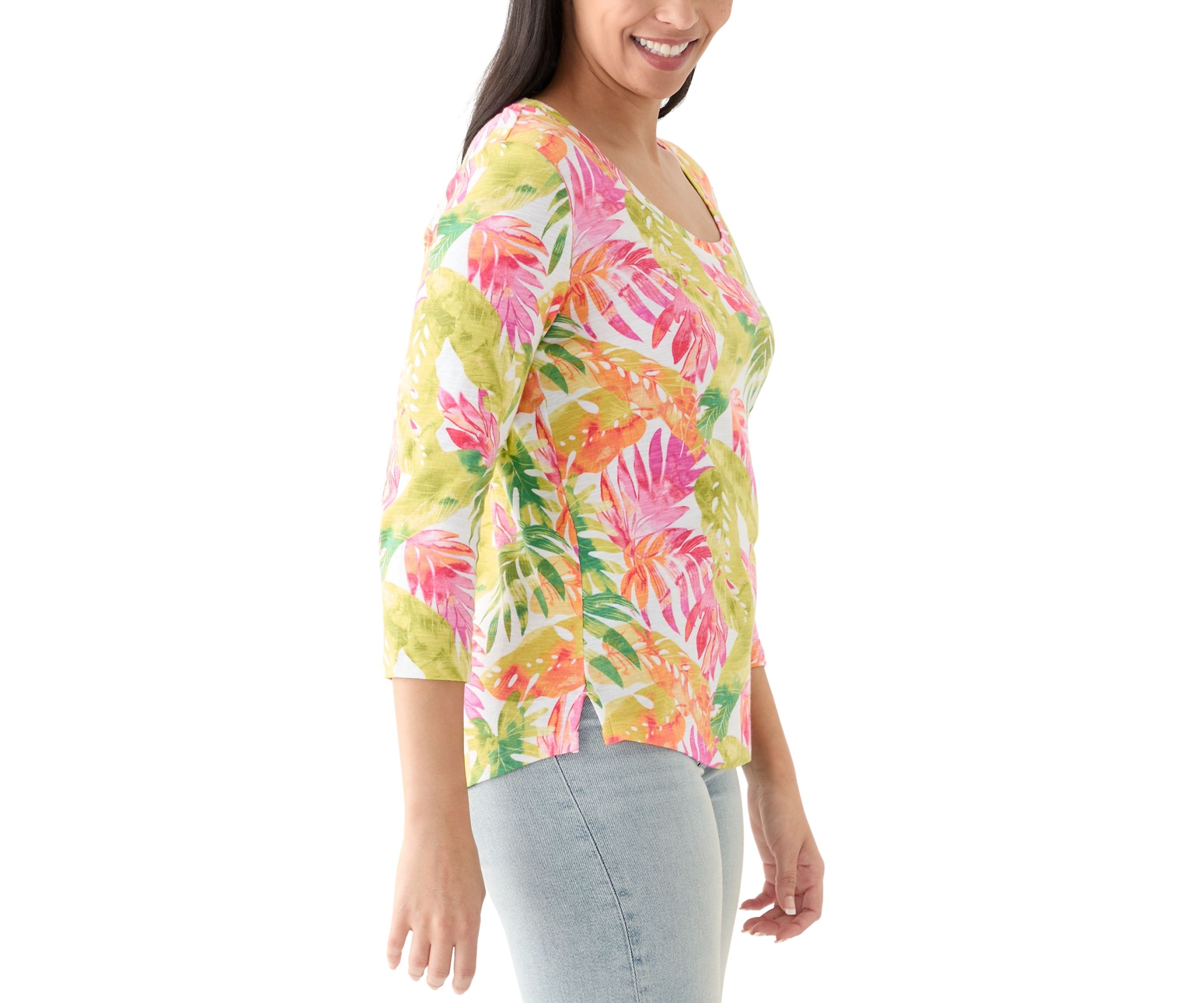 Womens Ashby Isles Tropicana Printed T-Shirt