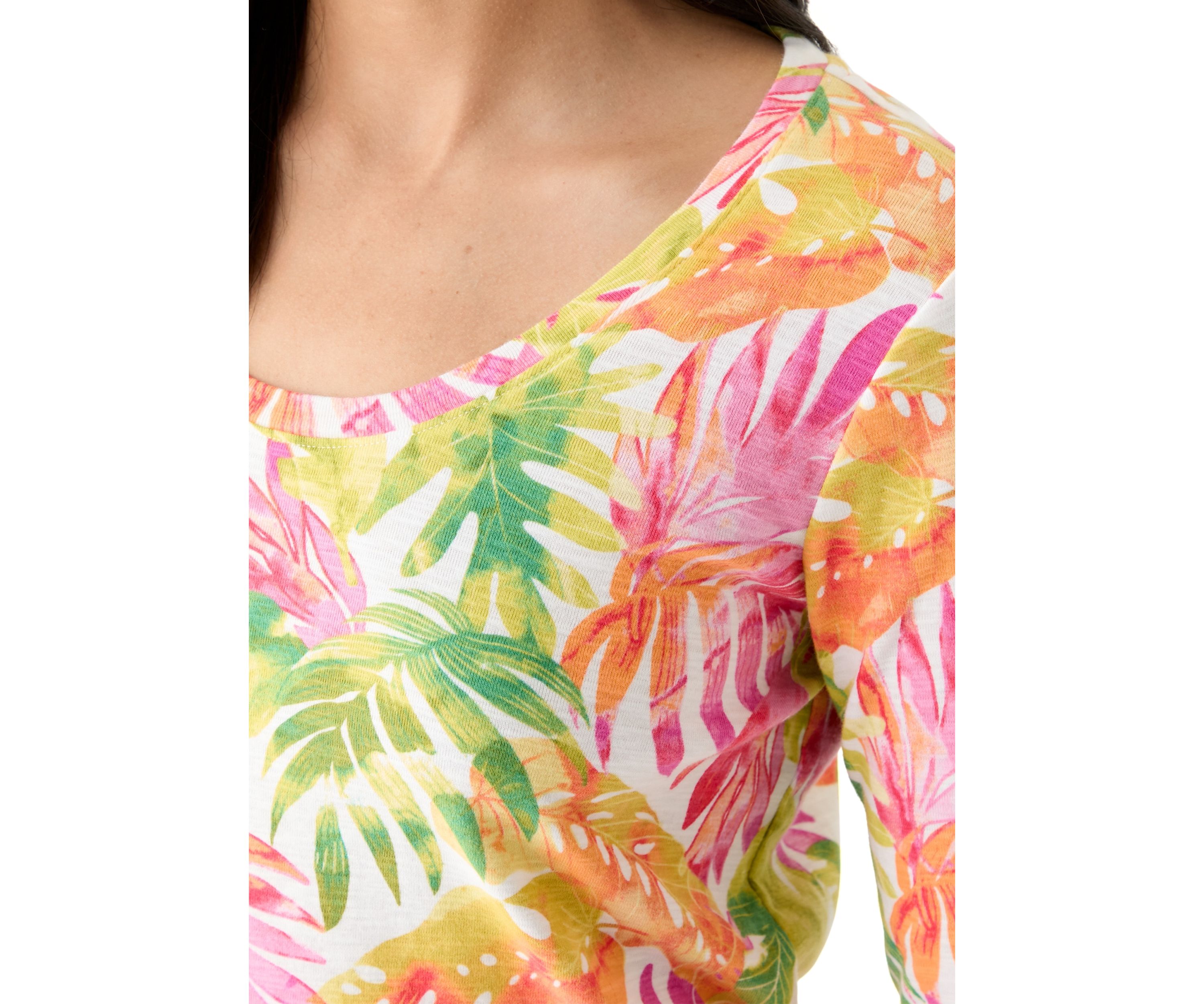 Womens Ashby Isles Tropicana Printed T-Shirt