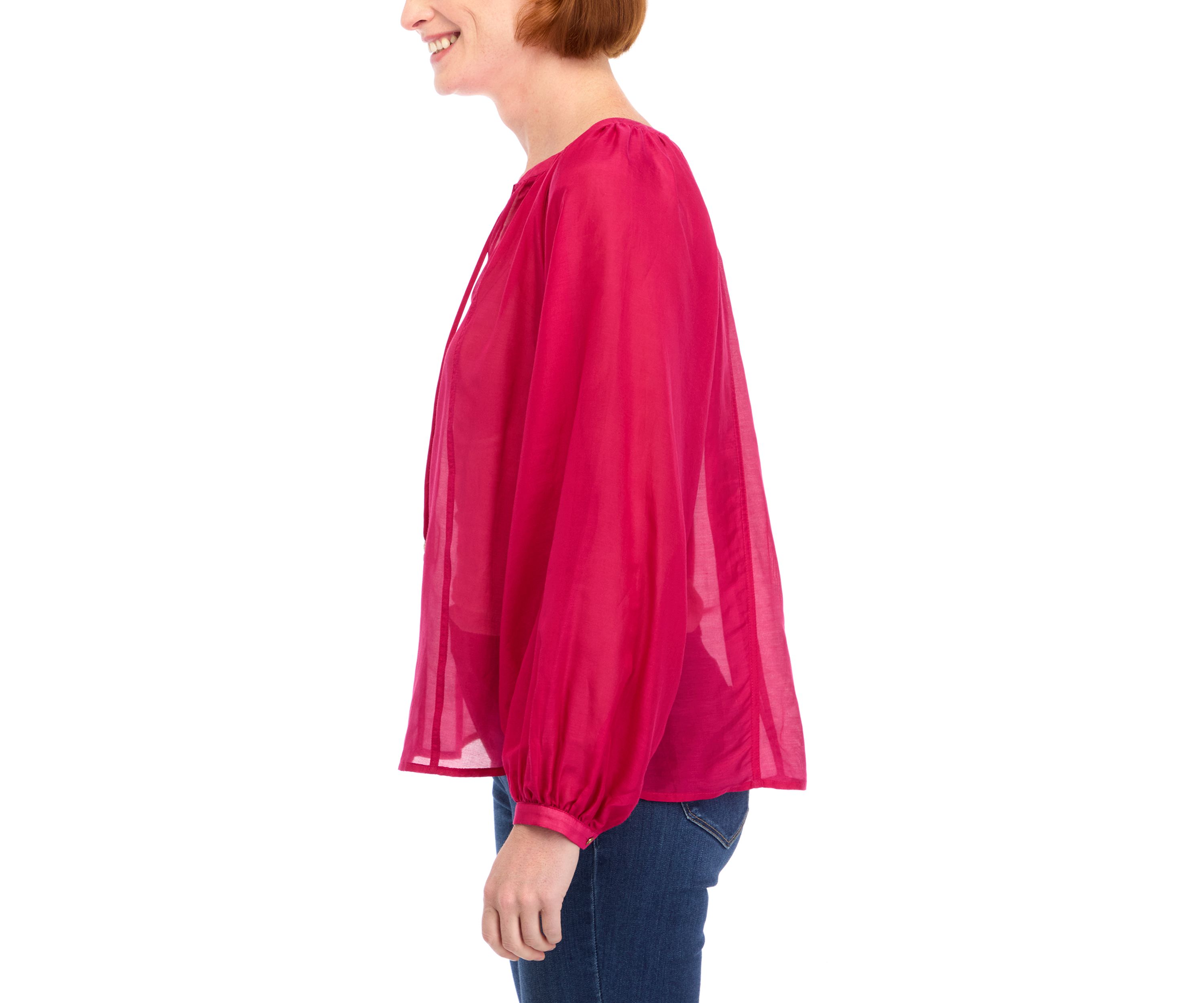 Womens Long Sleeve Peasant Top 