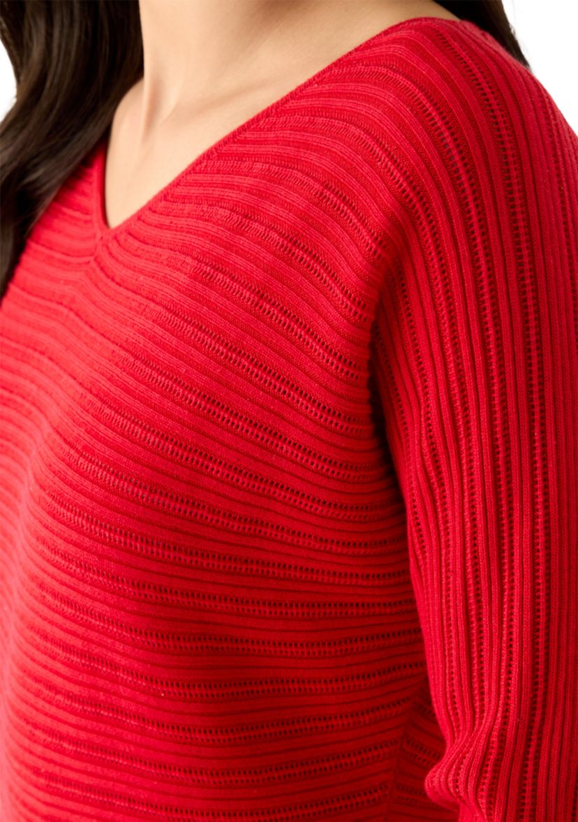 Womens Jewel Bay Sequin V-Neck Sweater 