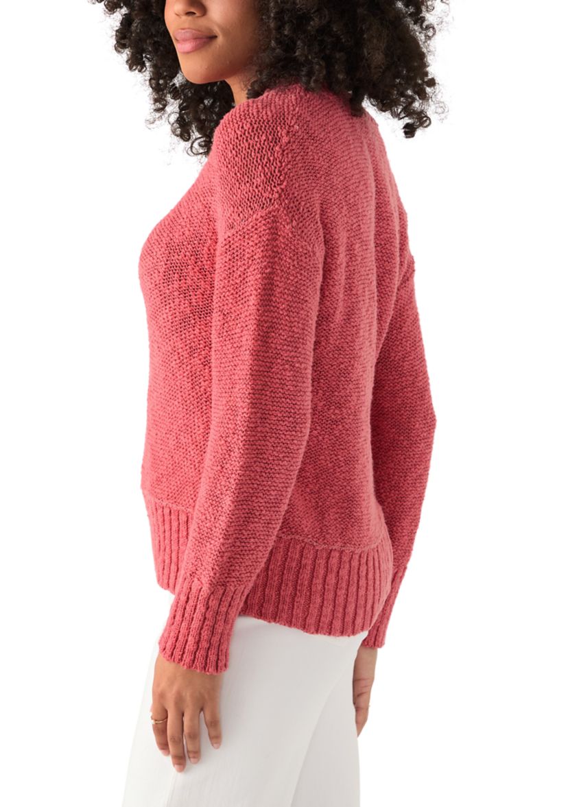 Womens Bayshore Cotton Crew Sweater