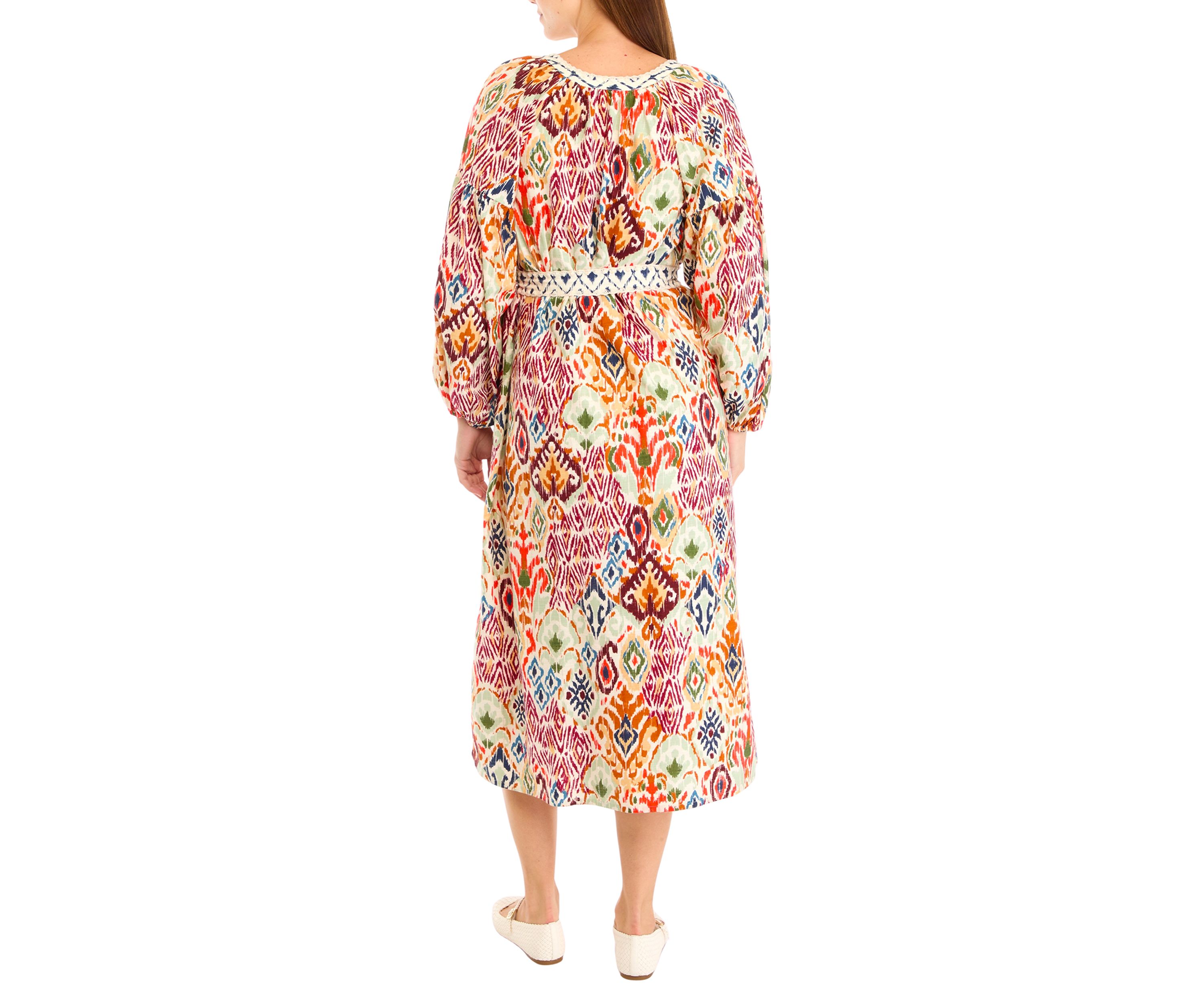 Womens Vista Cove Long Sleeve Midi Dress