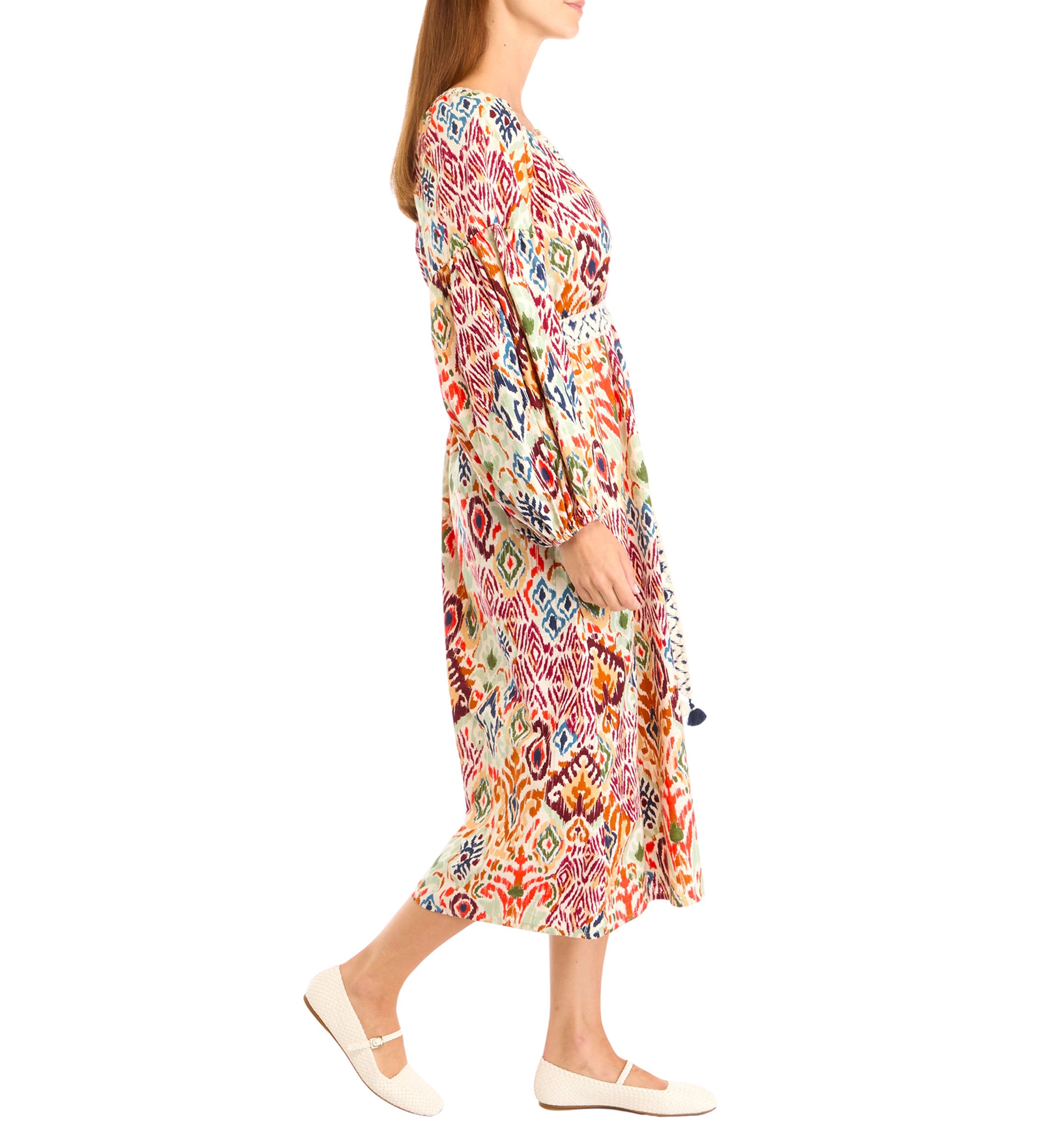 Womens Vista Cove Long Sleeve Midi Dress