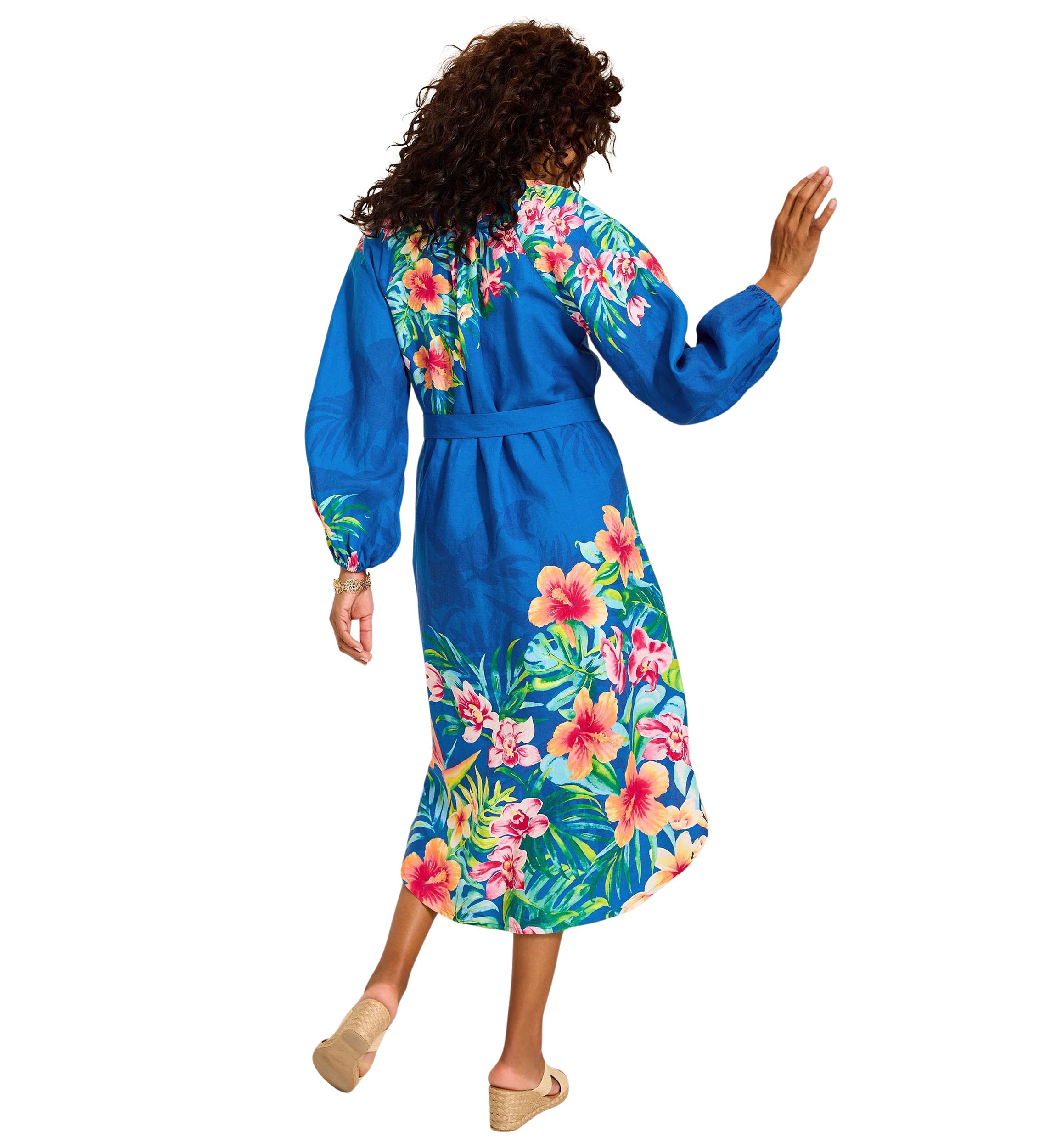 Womens Tropiflore Midi Dress