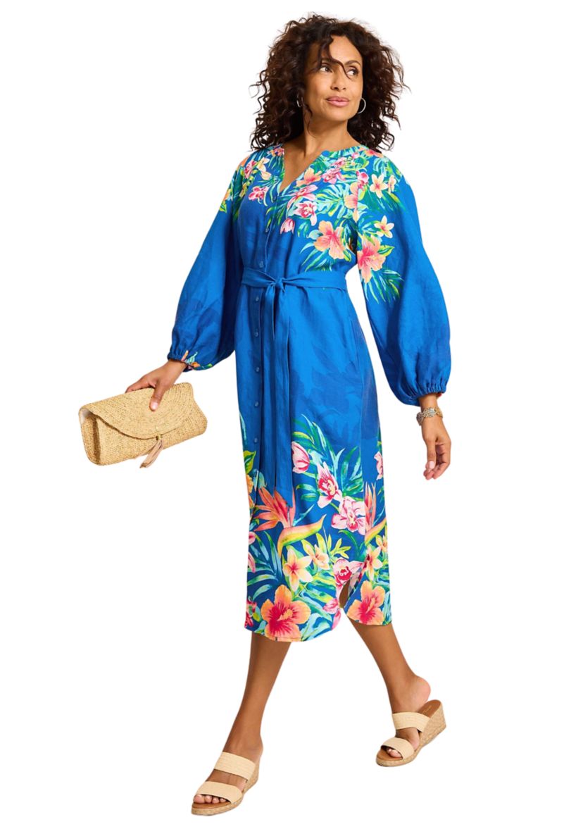 Womens Tropiflore Midi Dress