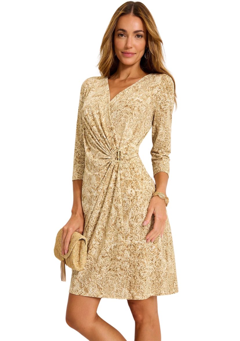 Womens Clara Playa Python Short Dress