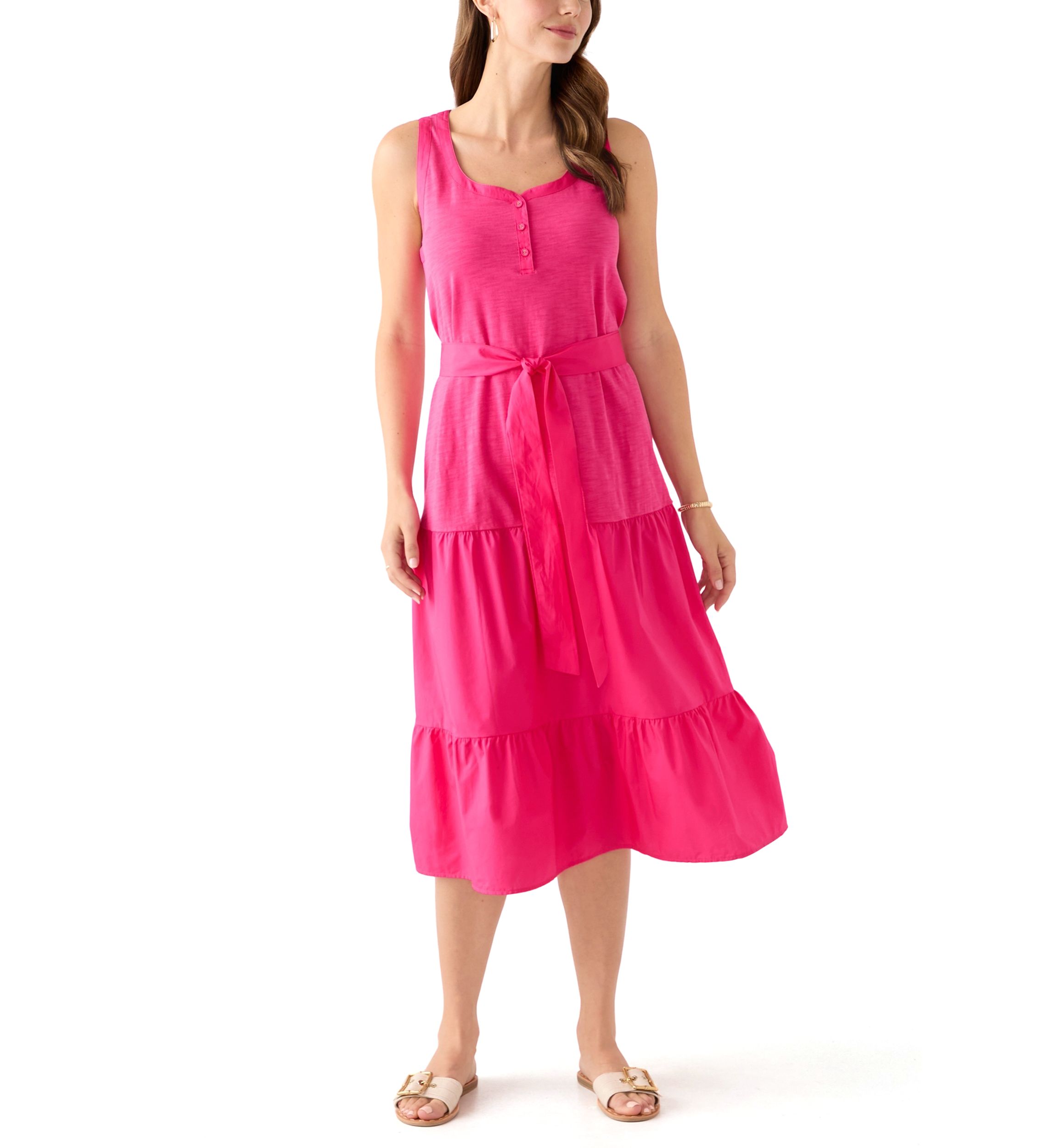 Womens Sunrise Shores Midi Sundress