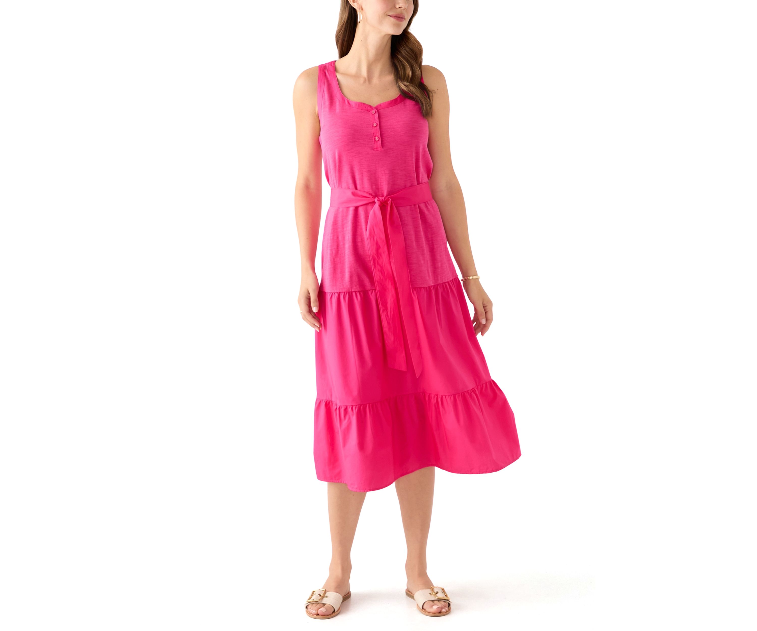 Womens Sunrise Shores Midi Sundress