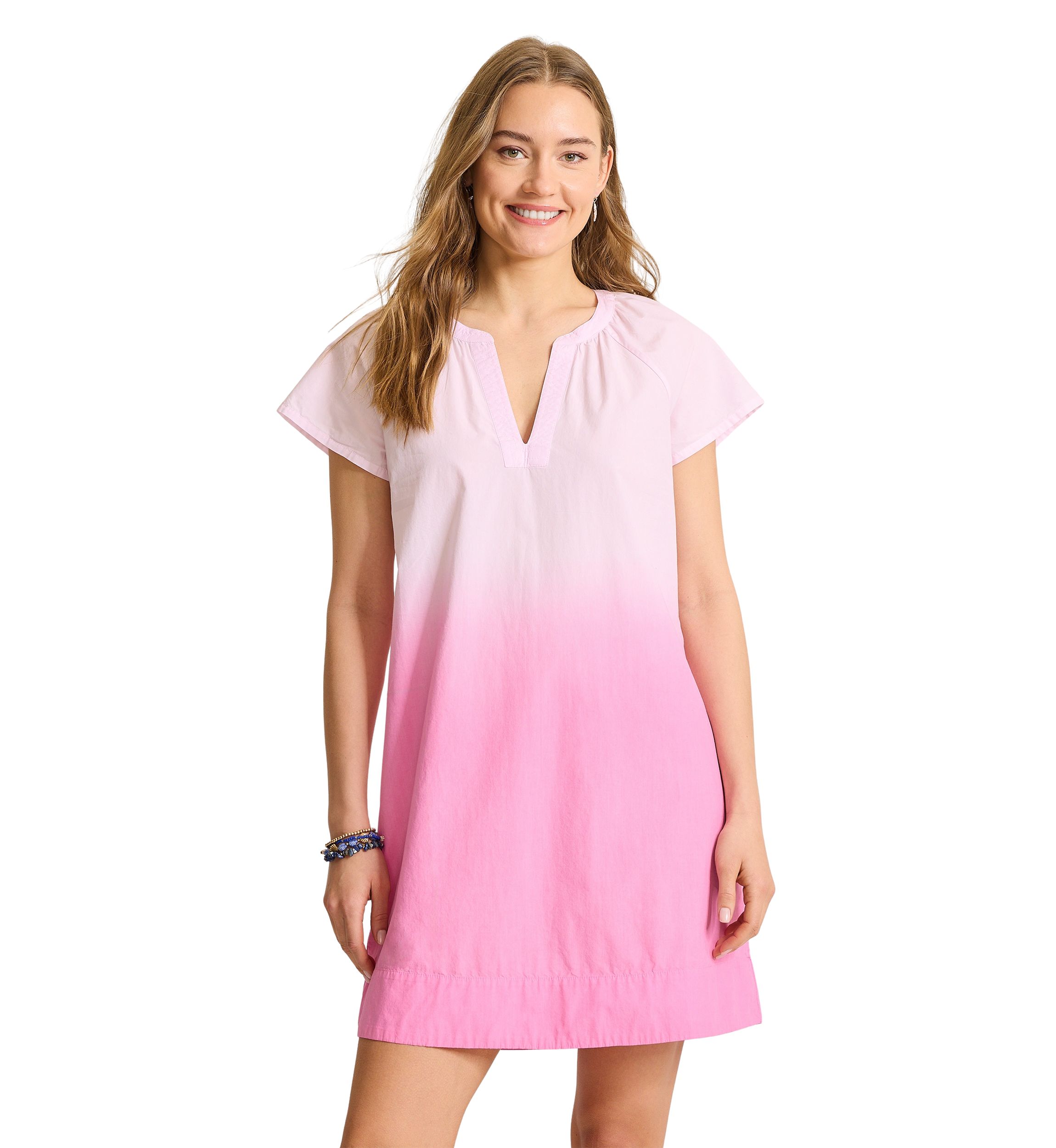Womens Sunray Ombré Short Dress