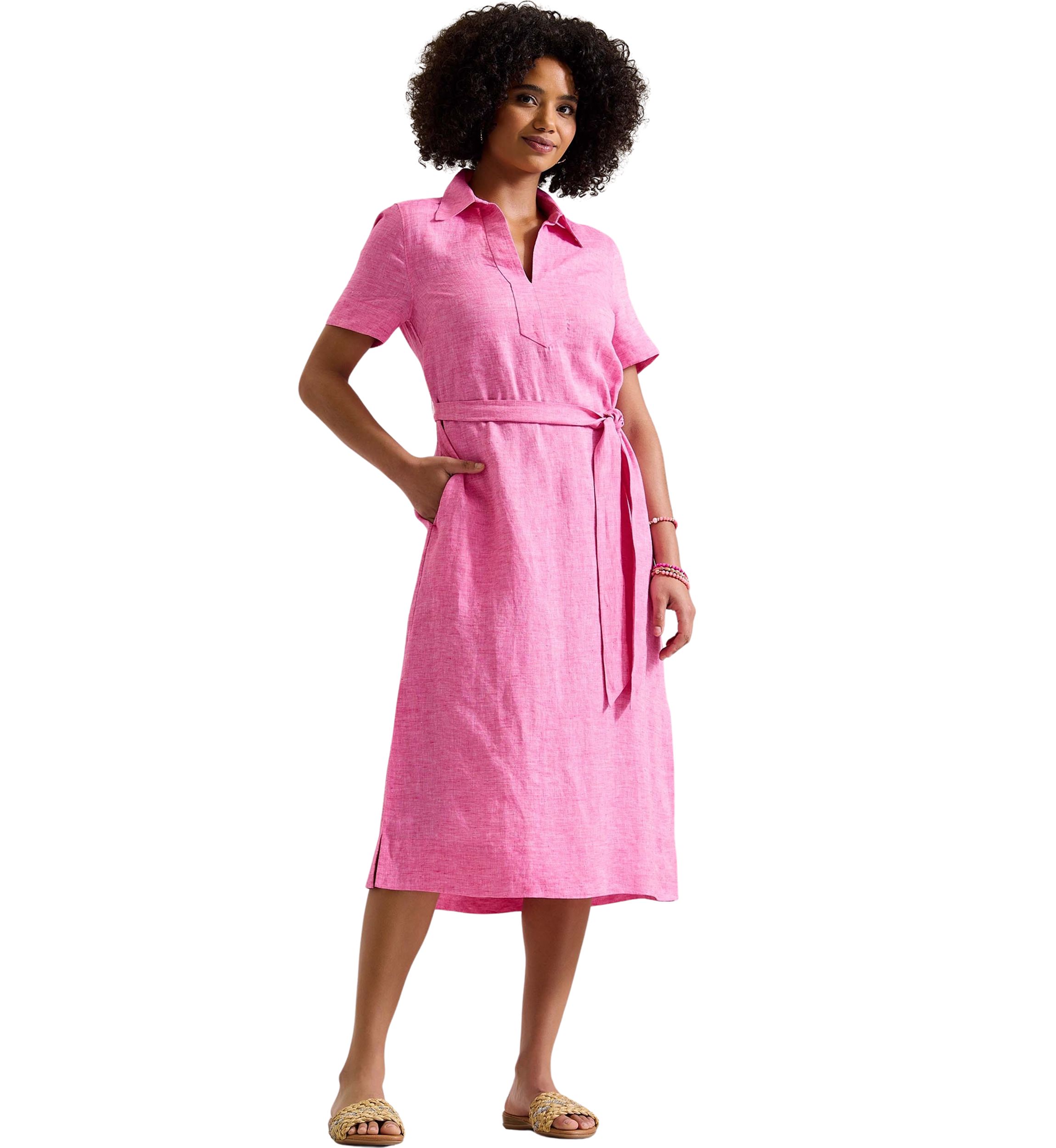 Womens Coastalina Popover Midi Dress