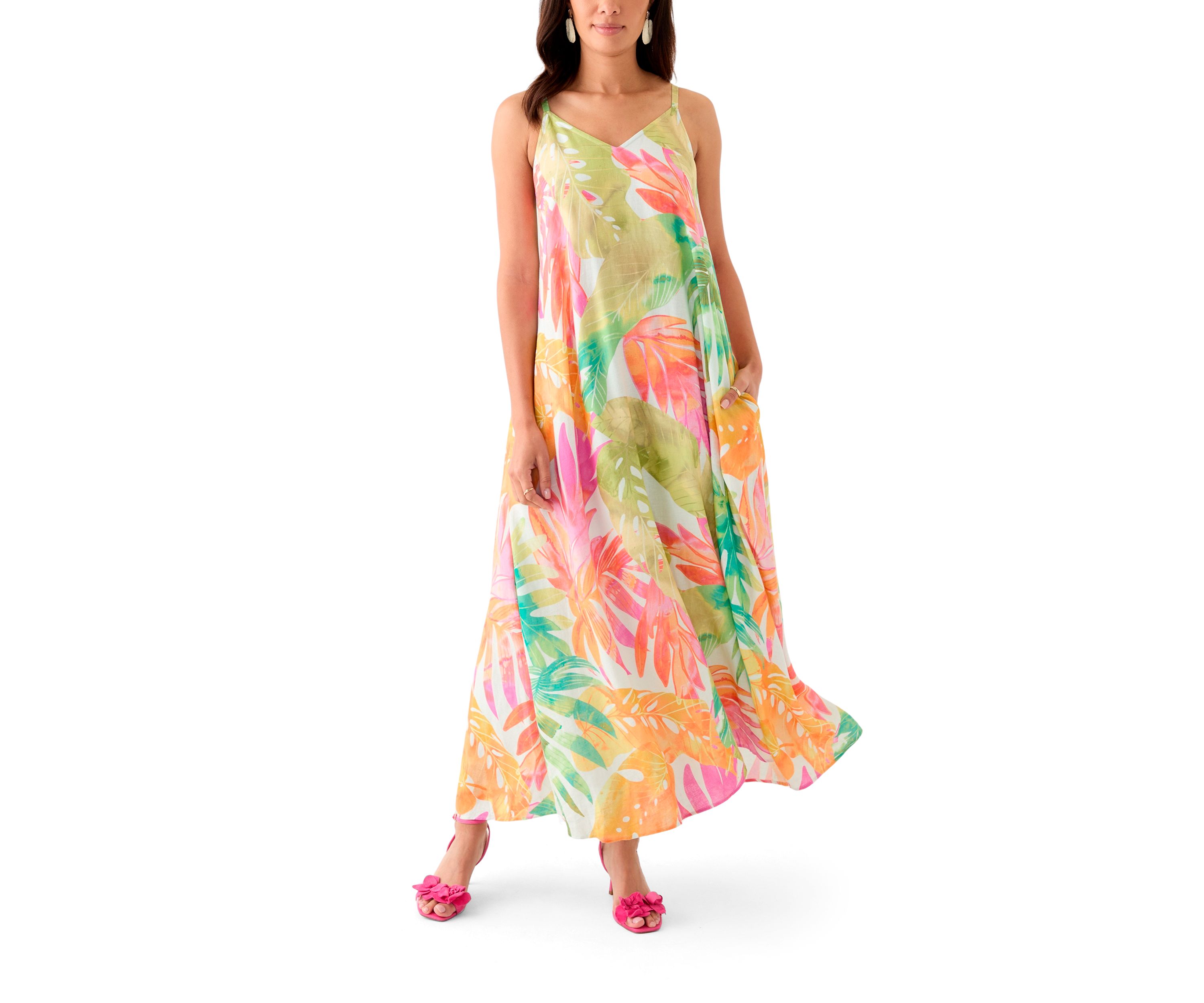 Womens Tropicana Isle Sleeveless Maxi Dress