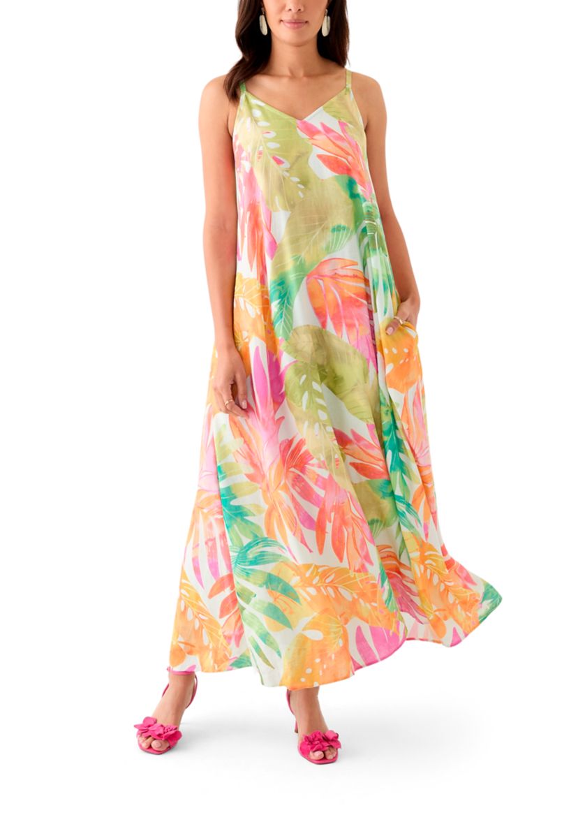 Womens Tropicana Isle Sleeveless Maxi Dress