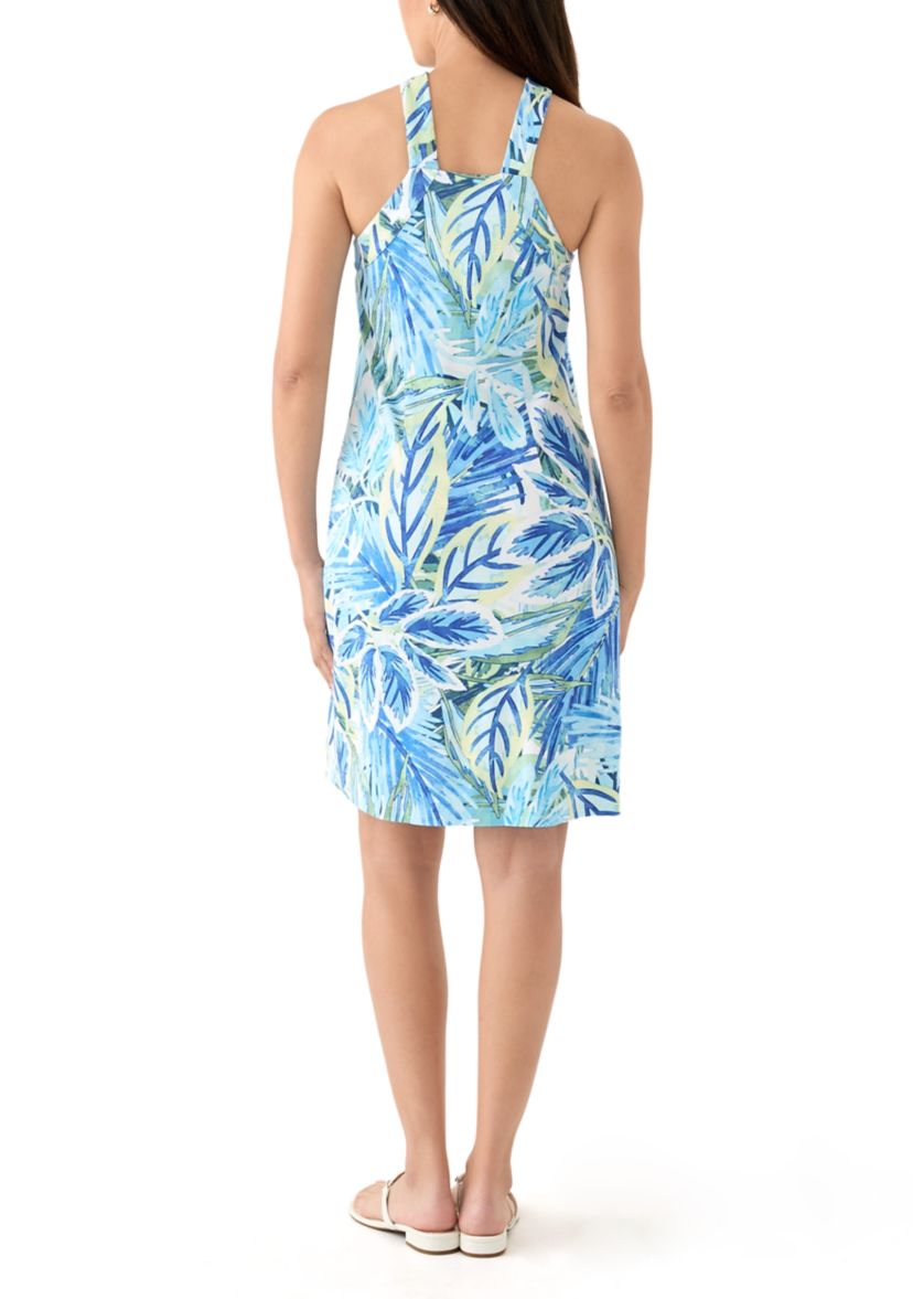 Womens Sleeveless Darcy Frond Grove Halter Dress