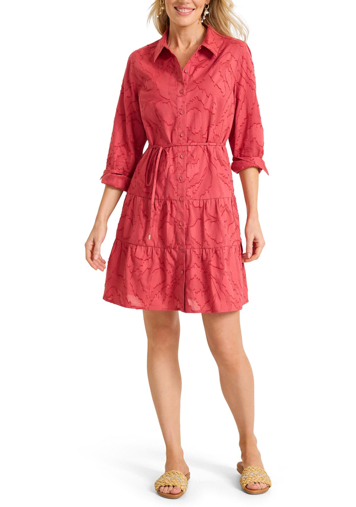 Womens Isla Dream Long Sleeve Short Shirtdress 