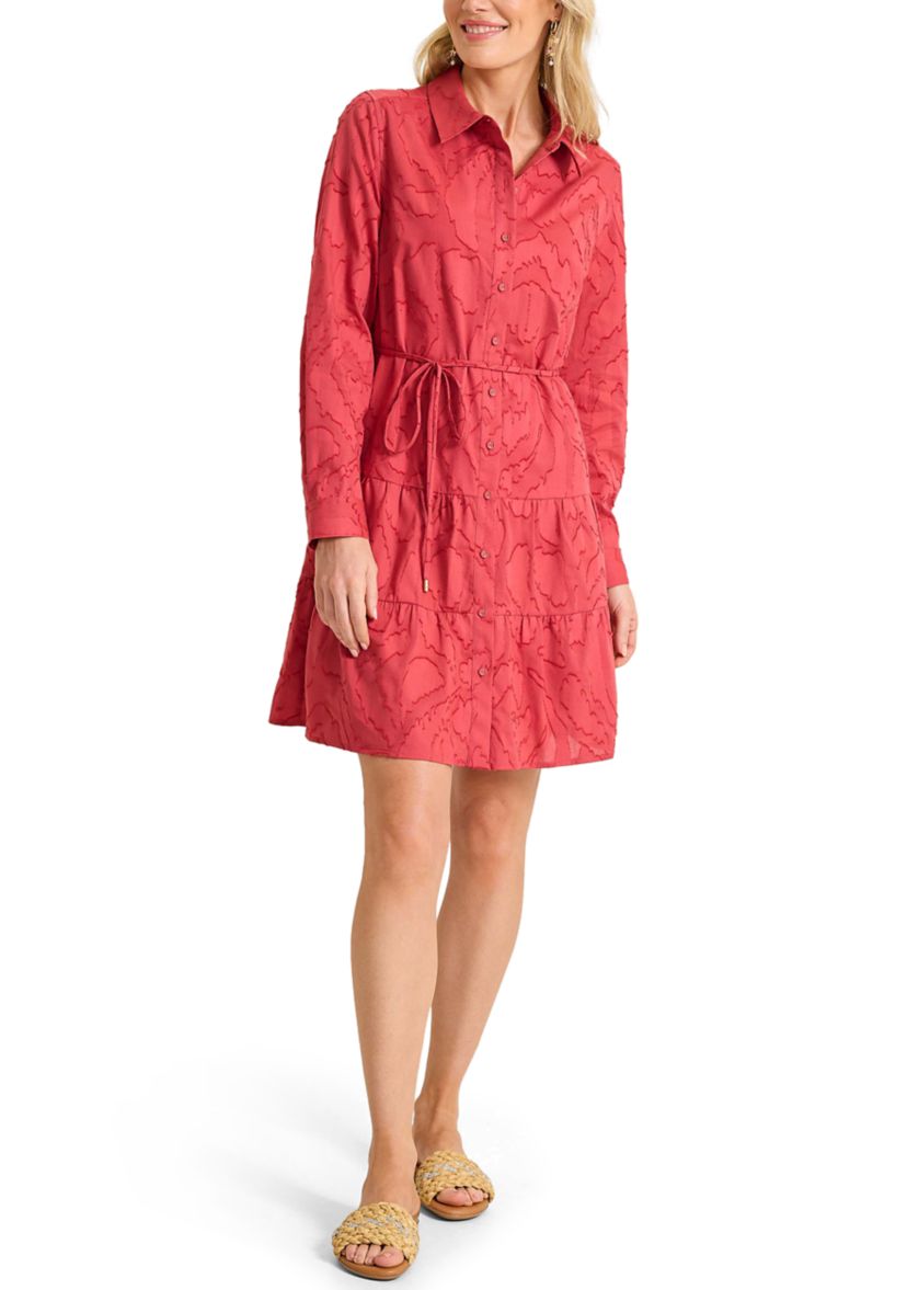 Womens Isla Dream Long Sleeve Short Shirtdress 