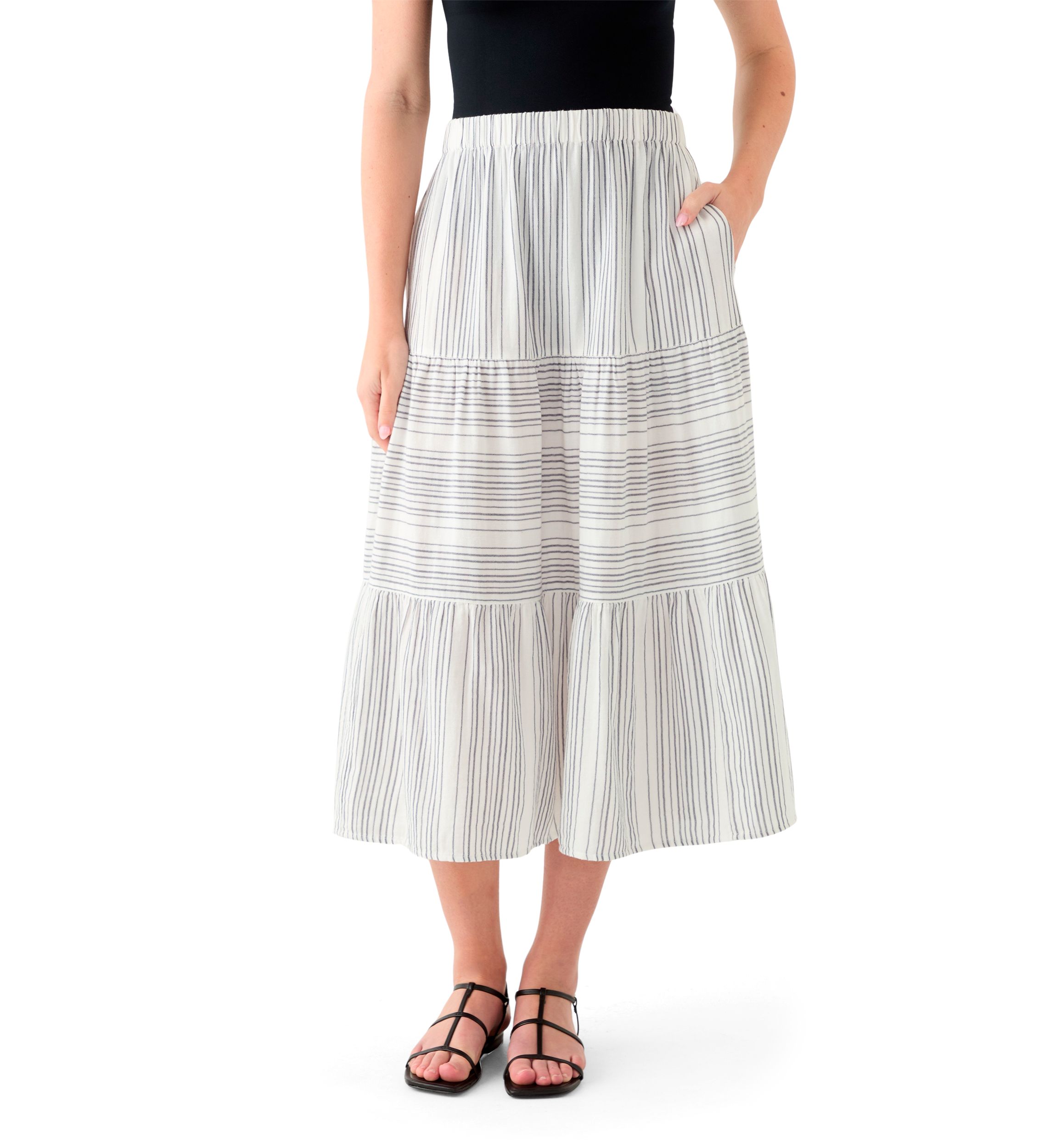 Womens Printed Gauze Skirt