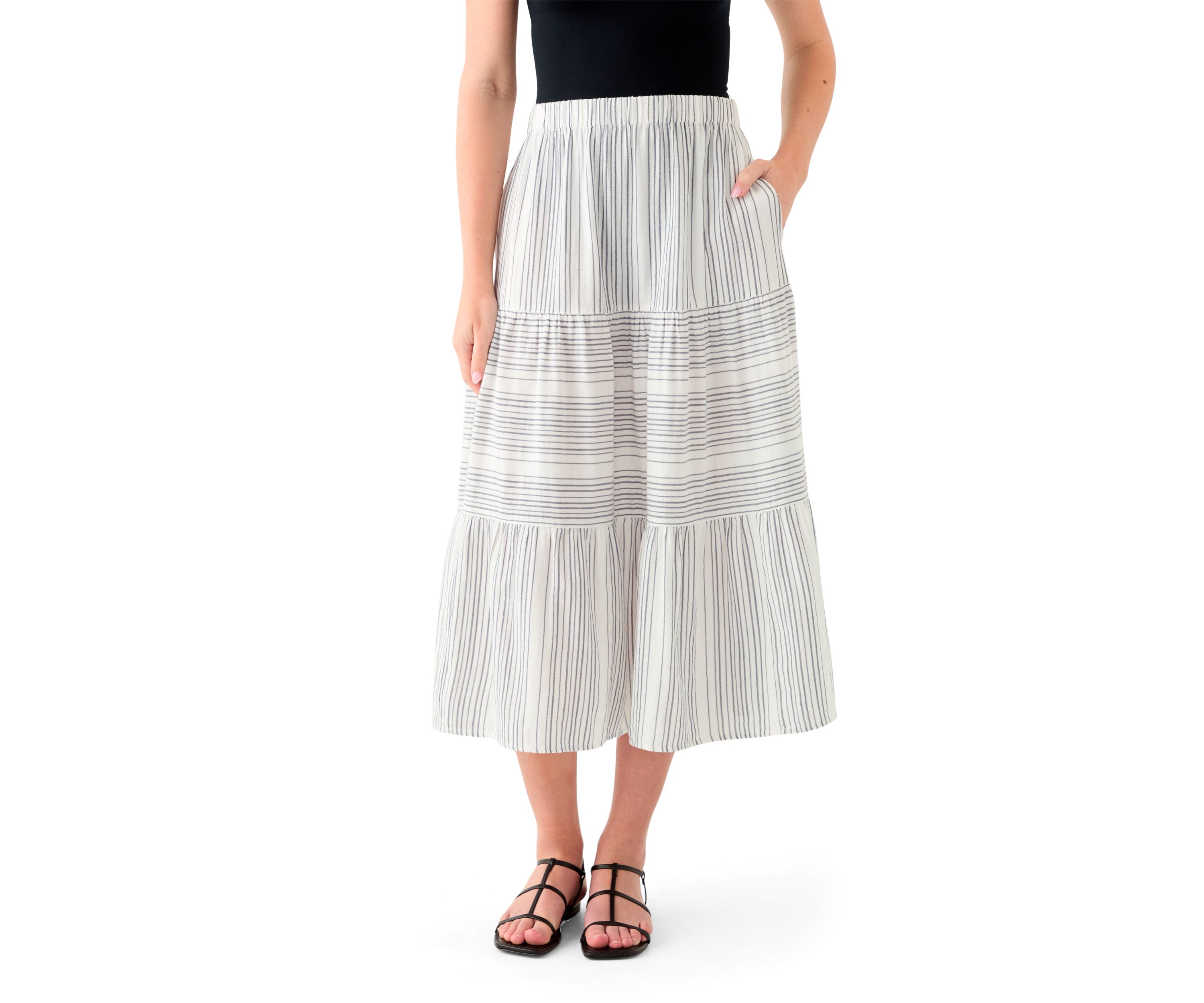 Womens Printed Gauze Skirt