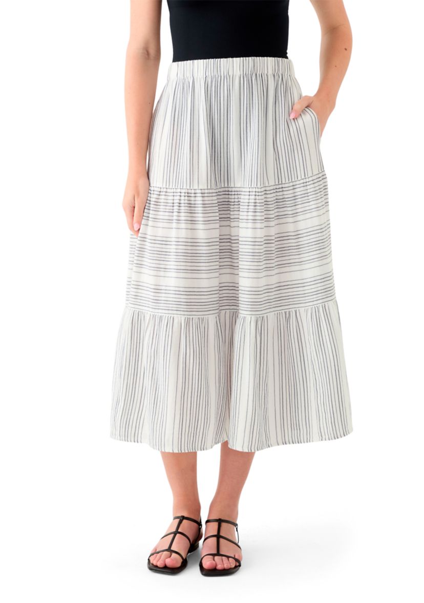 Womens Printed Gauze Skirt