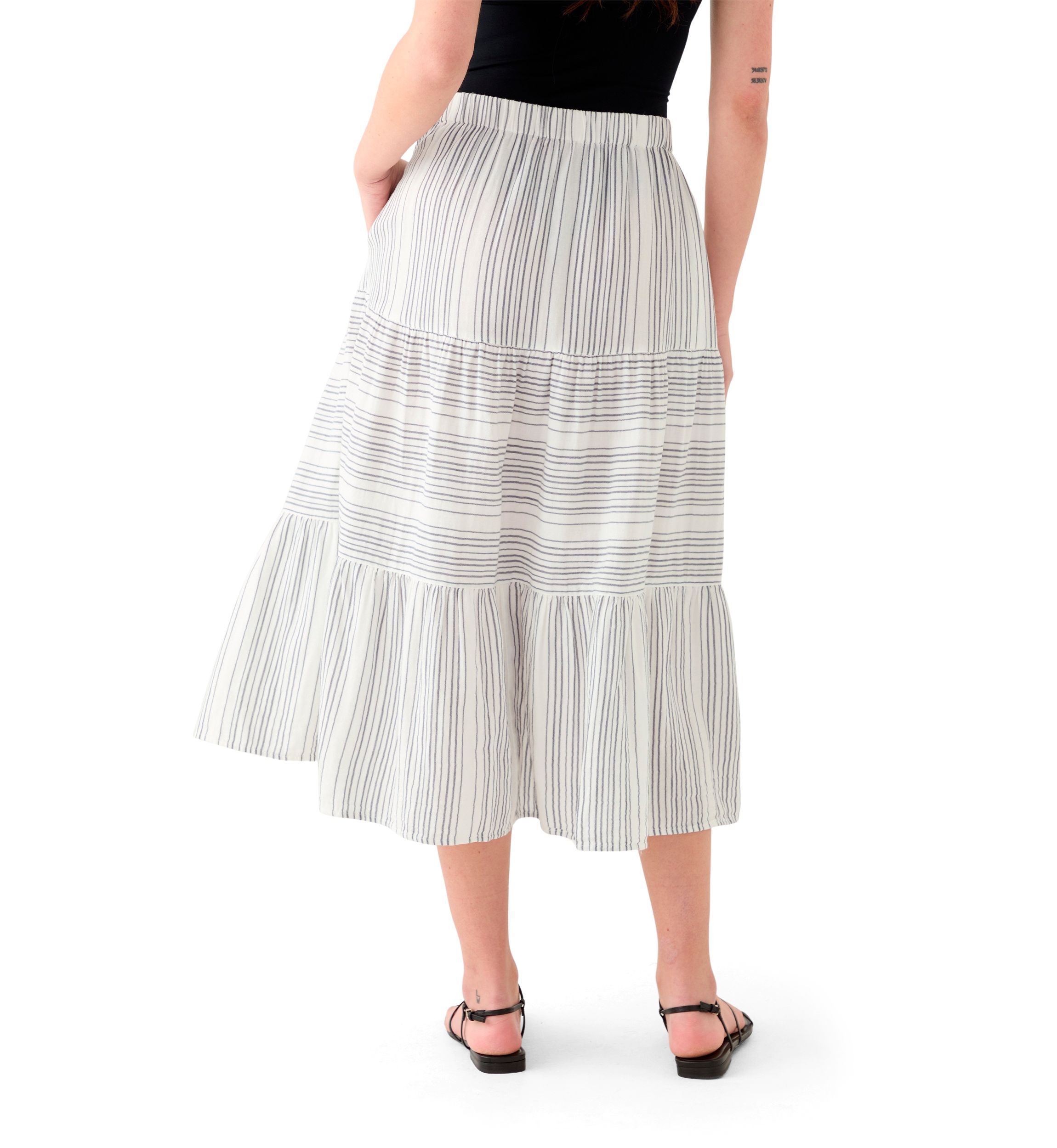 Womens Printed Gauze Skirt
