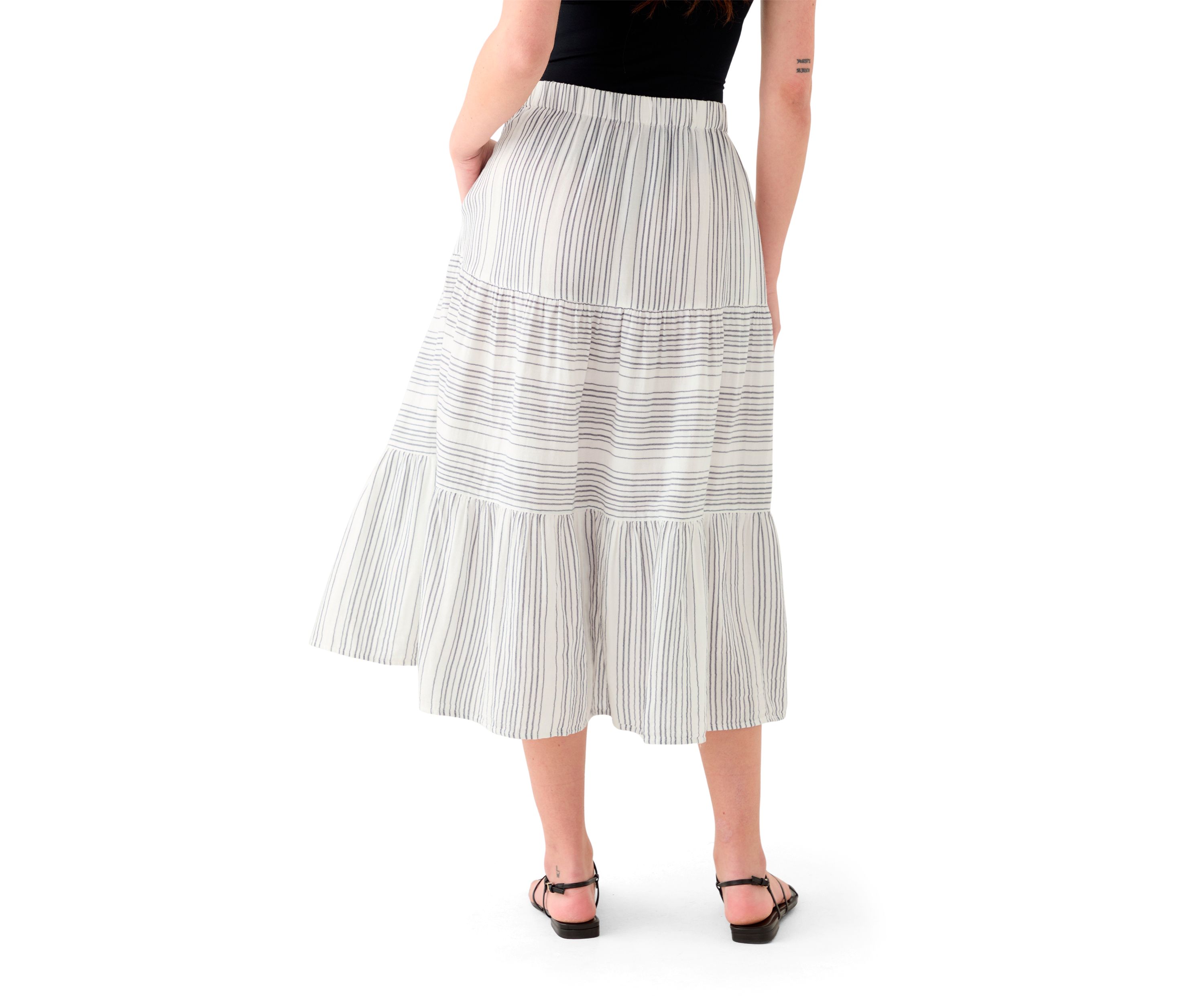 Womens Printed Gauze Skirt