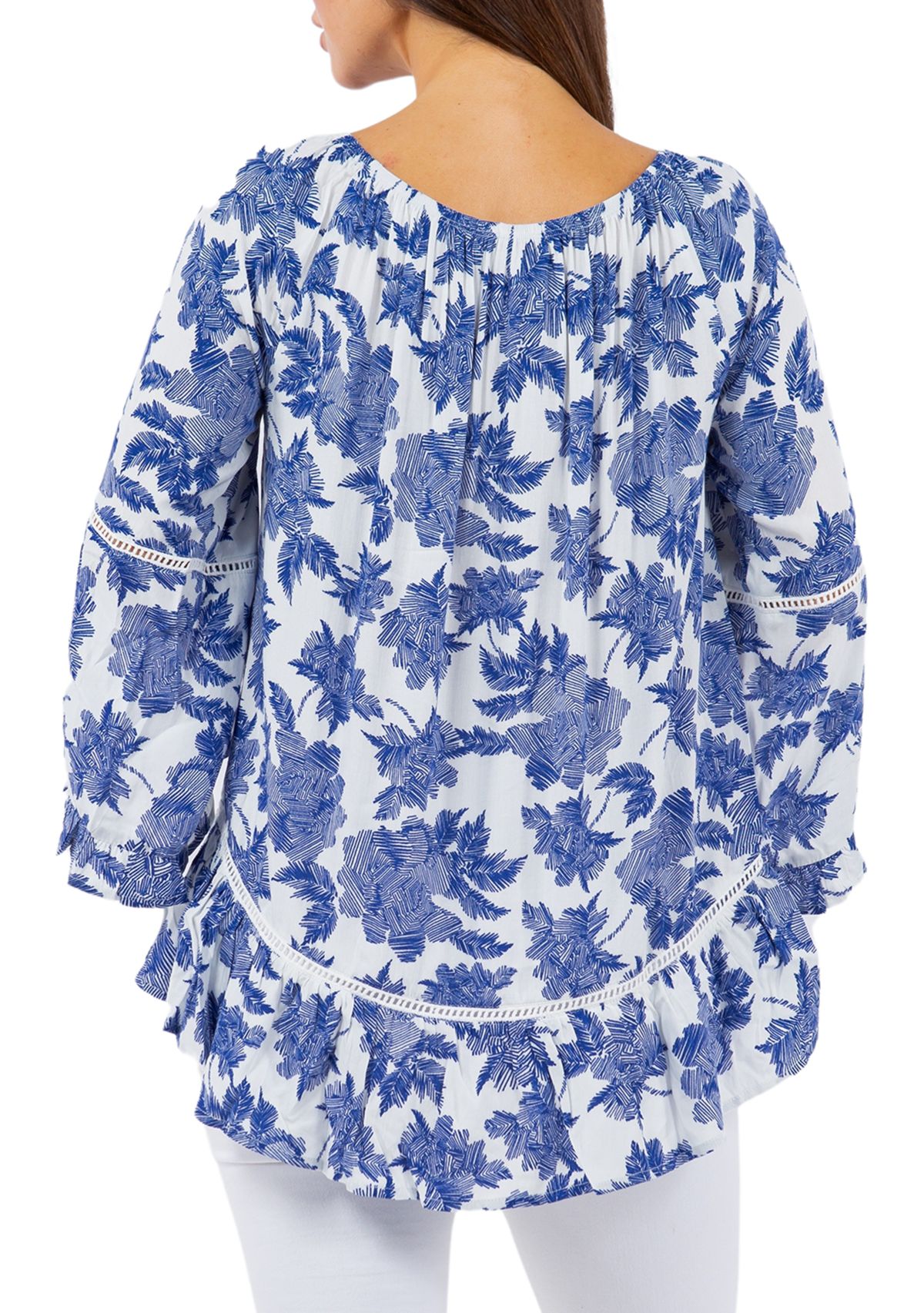 Womens Symphony Sleeve Printed Blouse