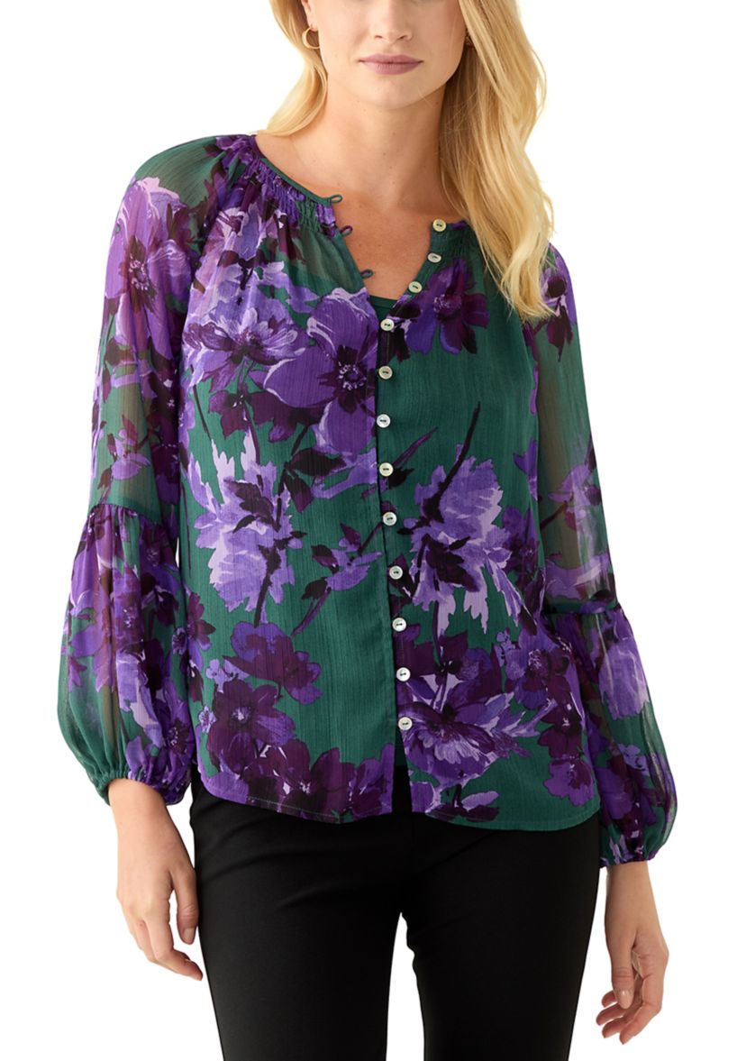 Womens Yoryu Printed Blouse