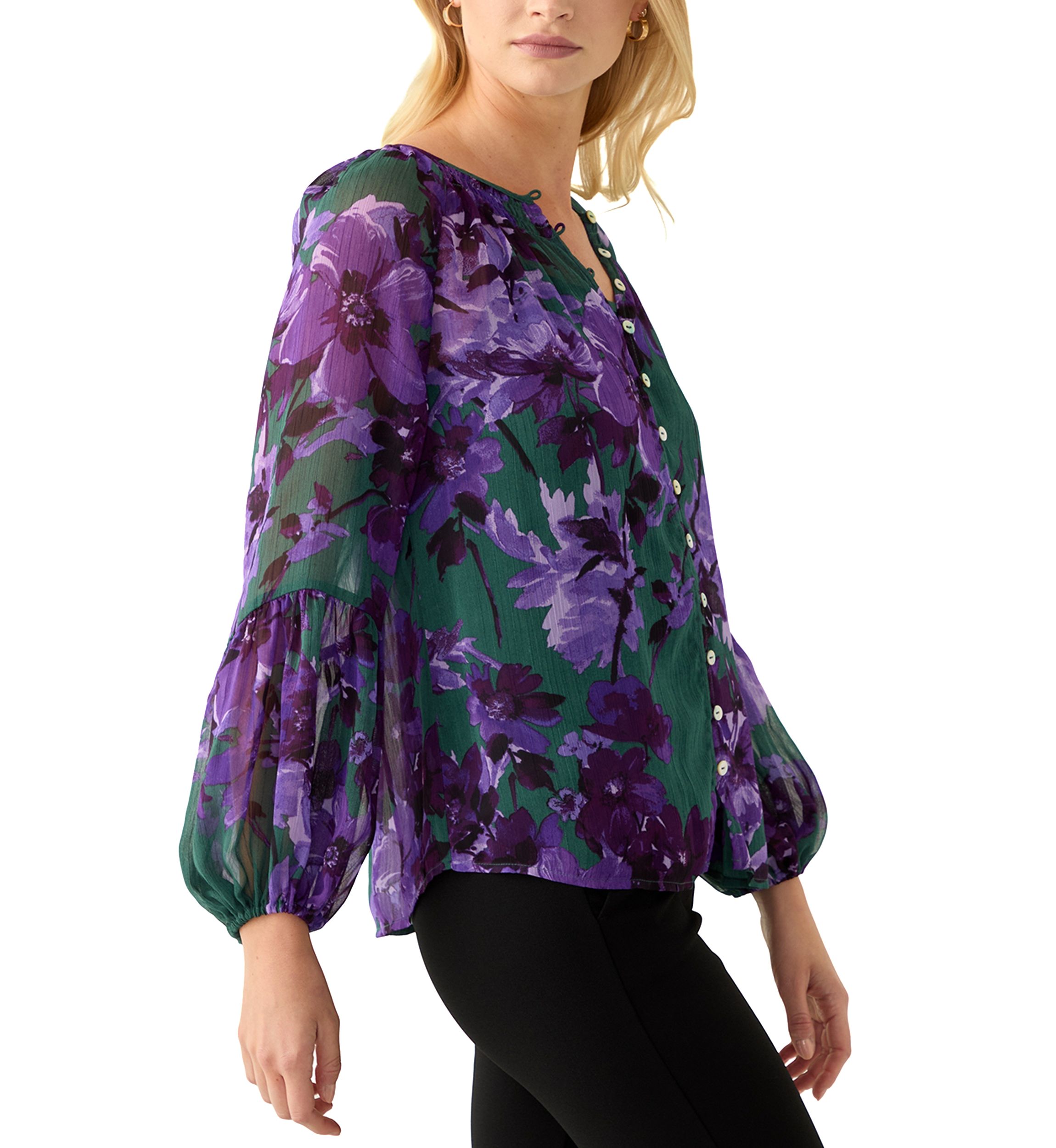 Womens Yoryu Printed Blouse