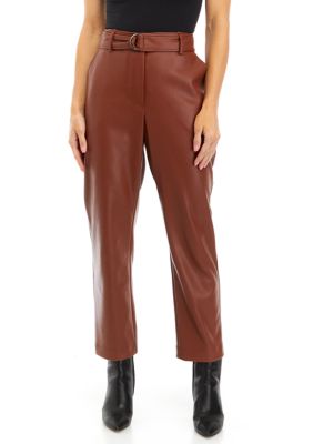 Spencer Vegan Leather Belted Pants