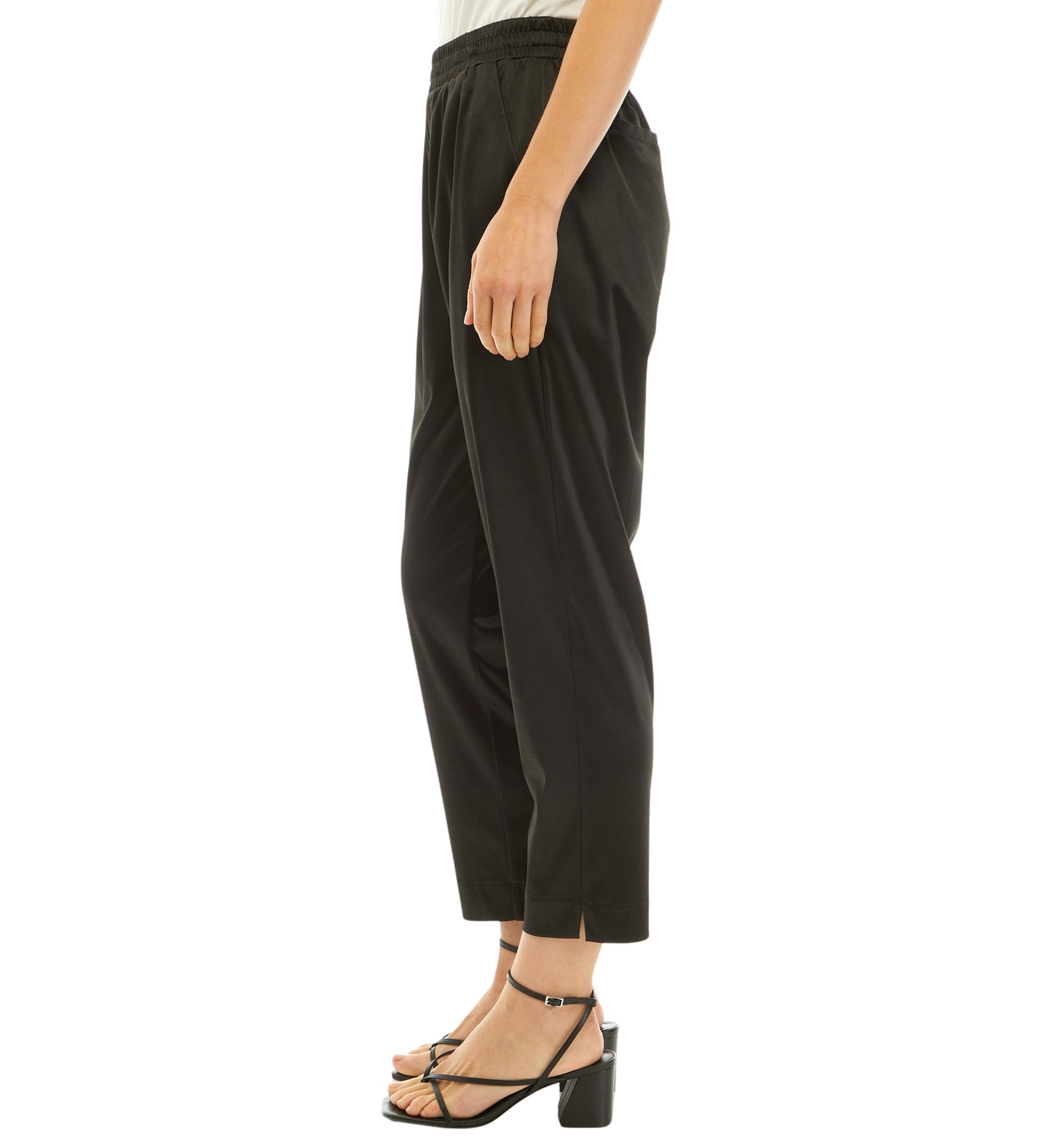 Womens Pull On Satin Knit Pants