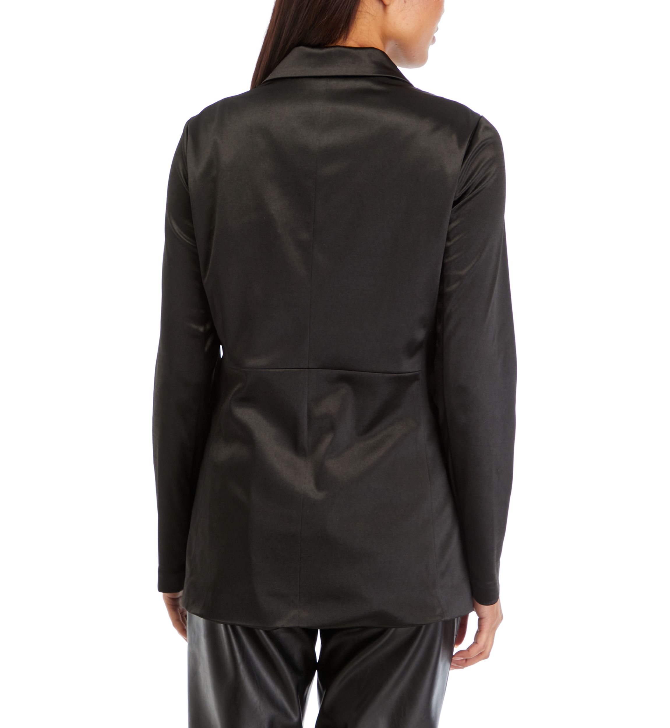 Womens 2 Button Knit Blazer