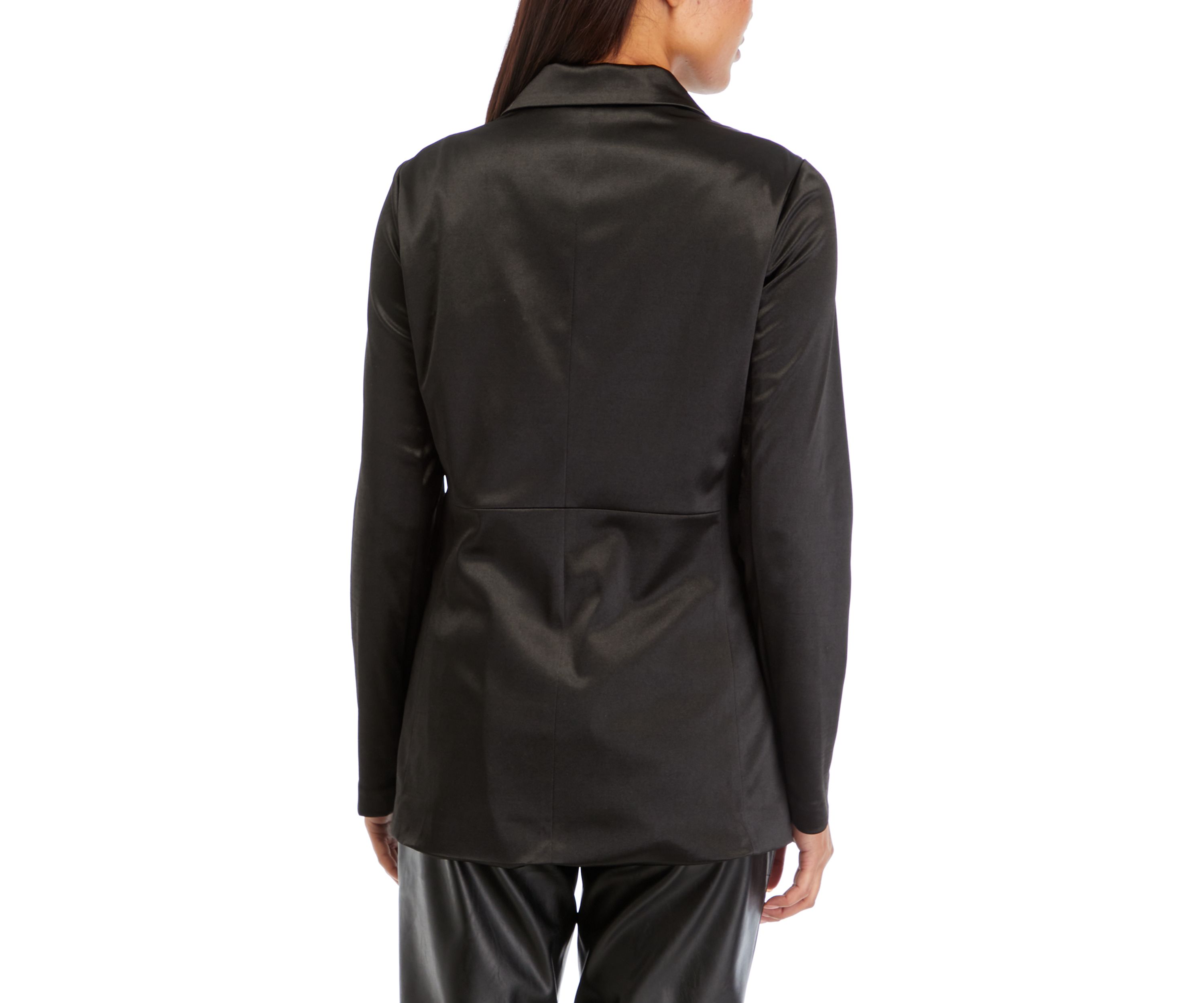 Womens 2 Button Knit Blazer